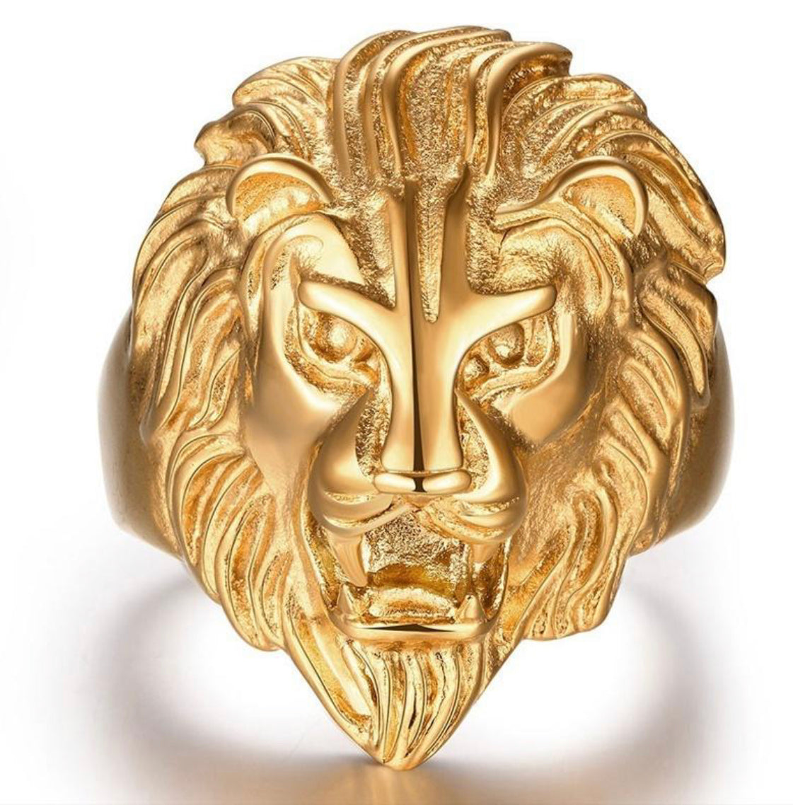 Anello leone acciaio *12