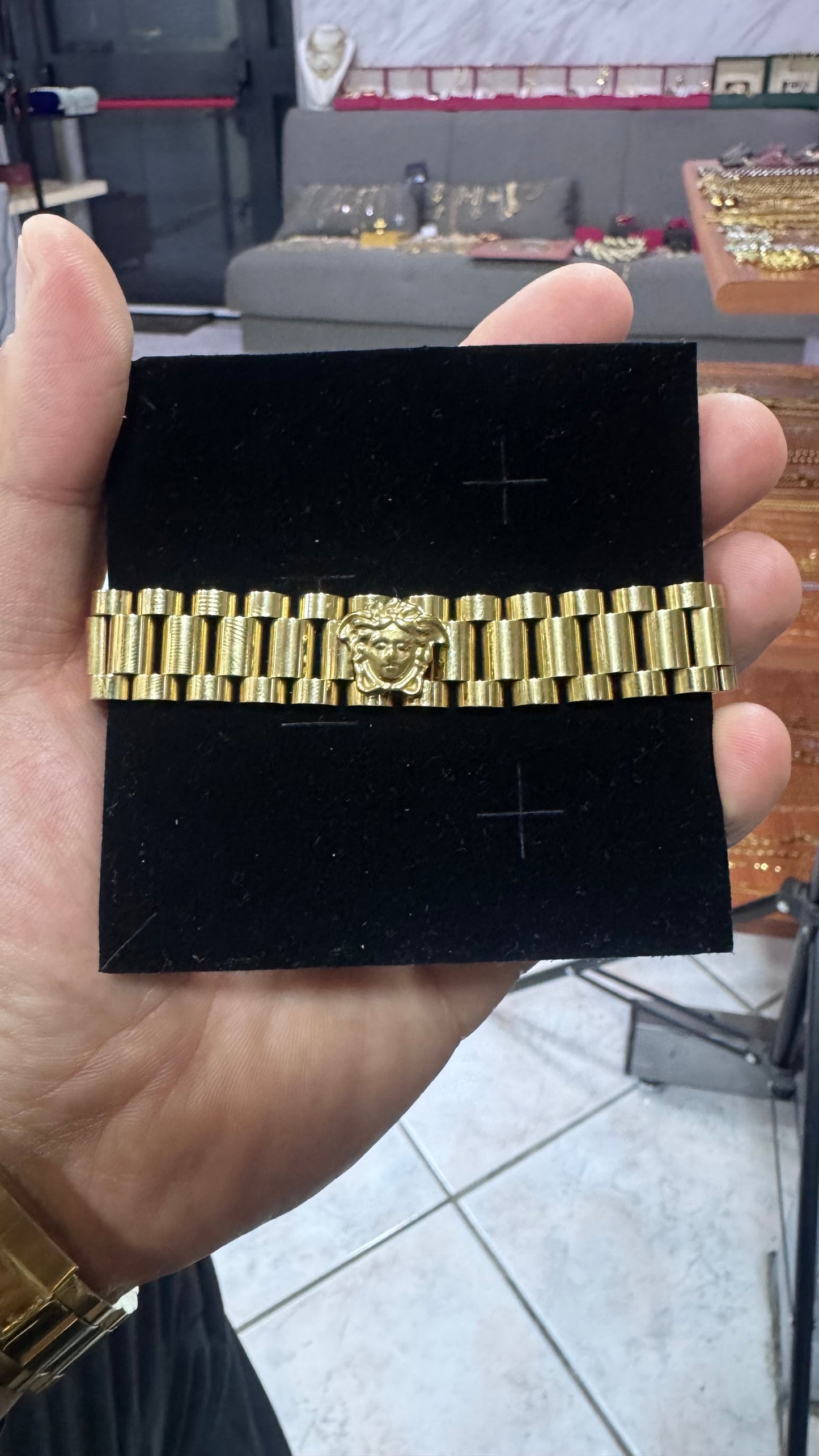 Bracciale president medusa acciaio *43