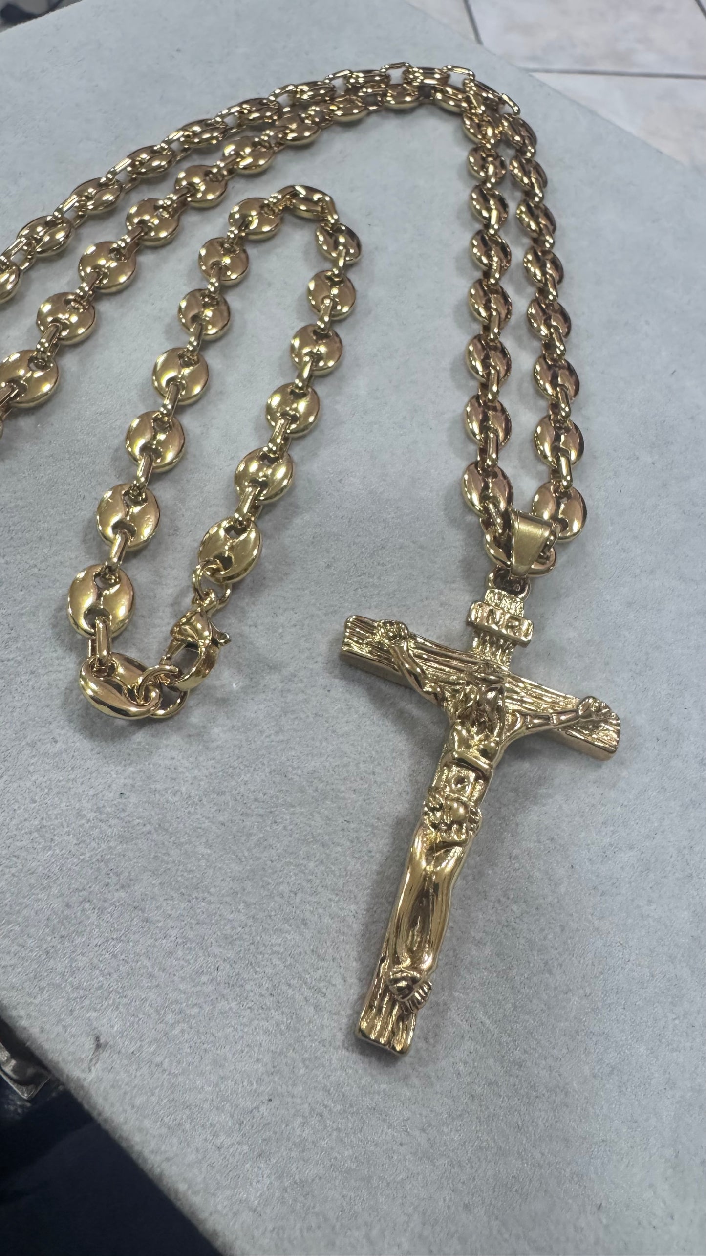 Combo Kit croce marina acciaio oro *258