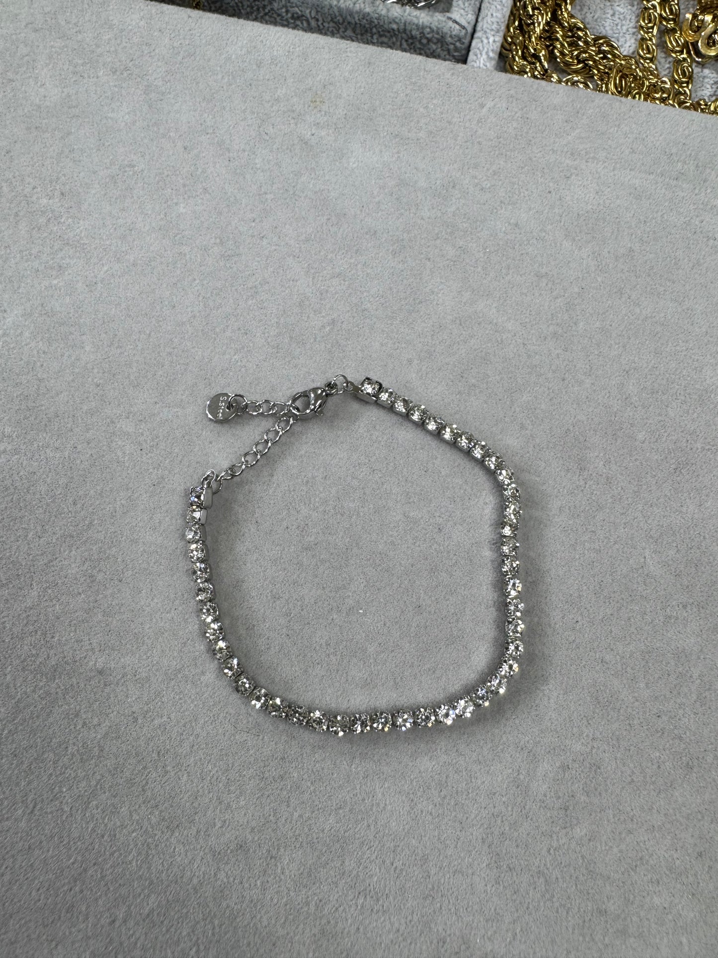 Bracciale tennis colore argento *68