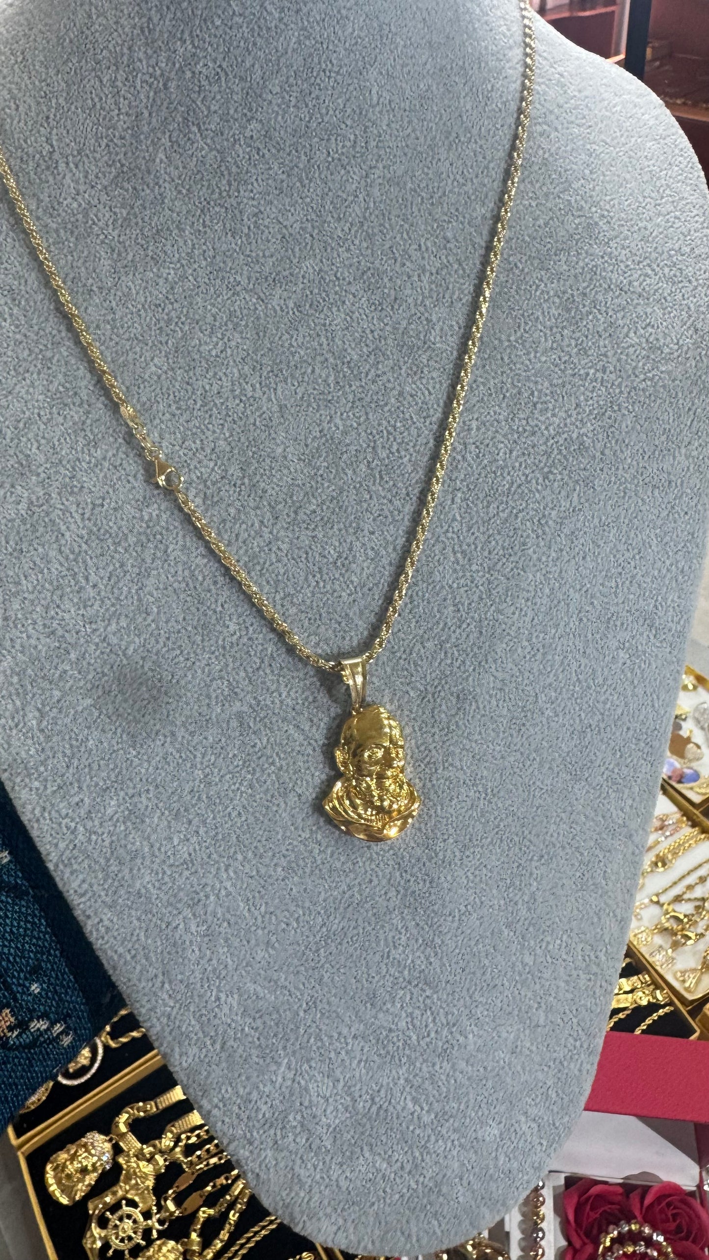 Collana Argento 925 padre pio *604
