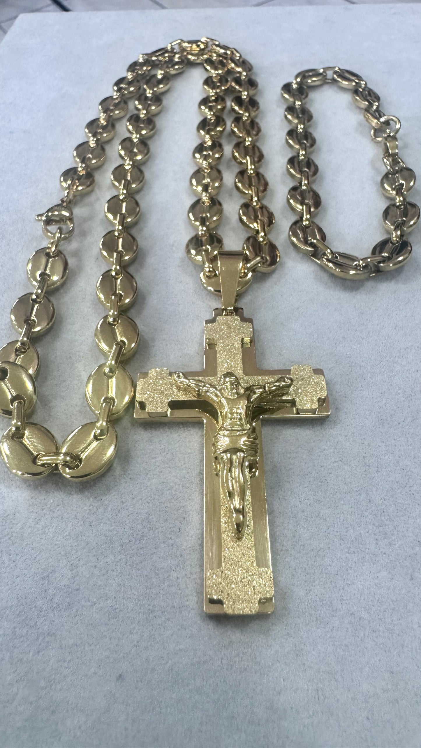 Combo Kit croce acciaio oro *206