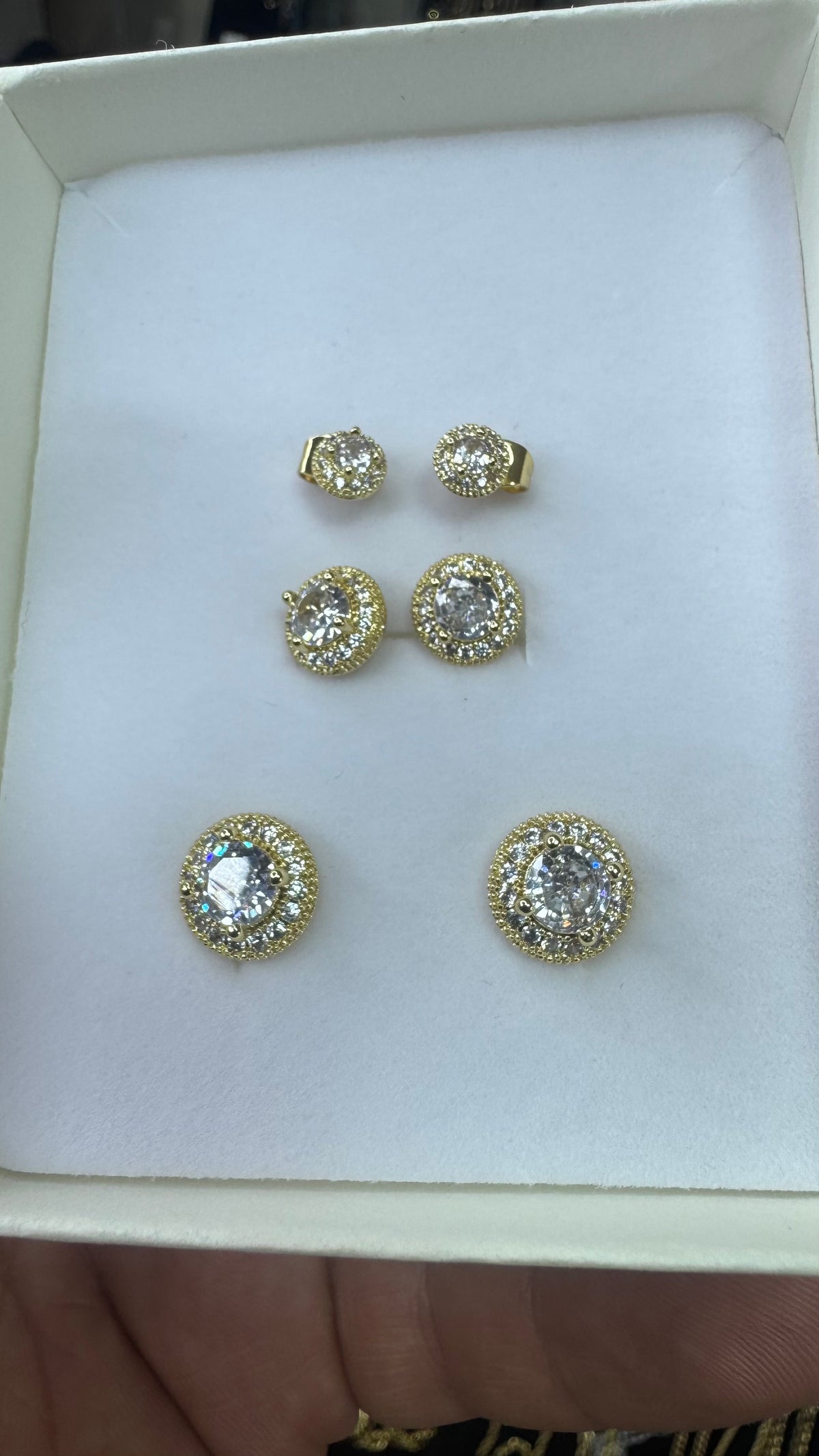 Orecchini Punto luce modello Ronaldo X 3 coppie *0007