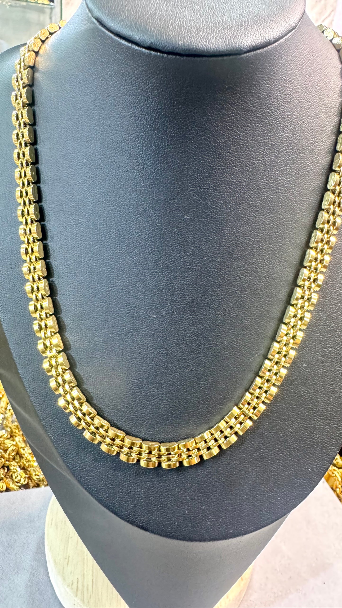 Collana maglia giubileo acciaio oro *20