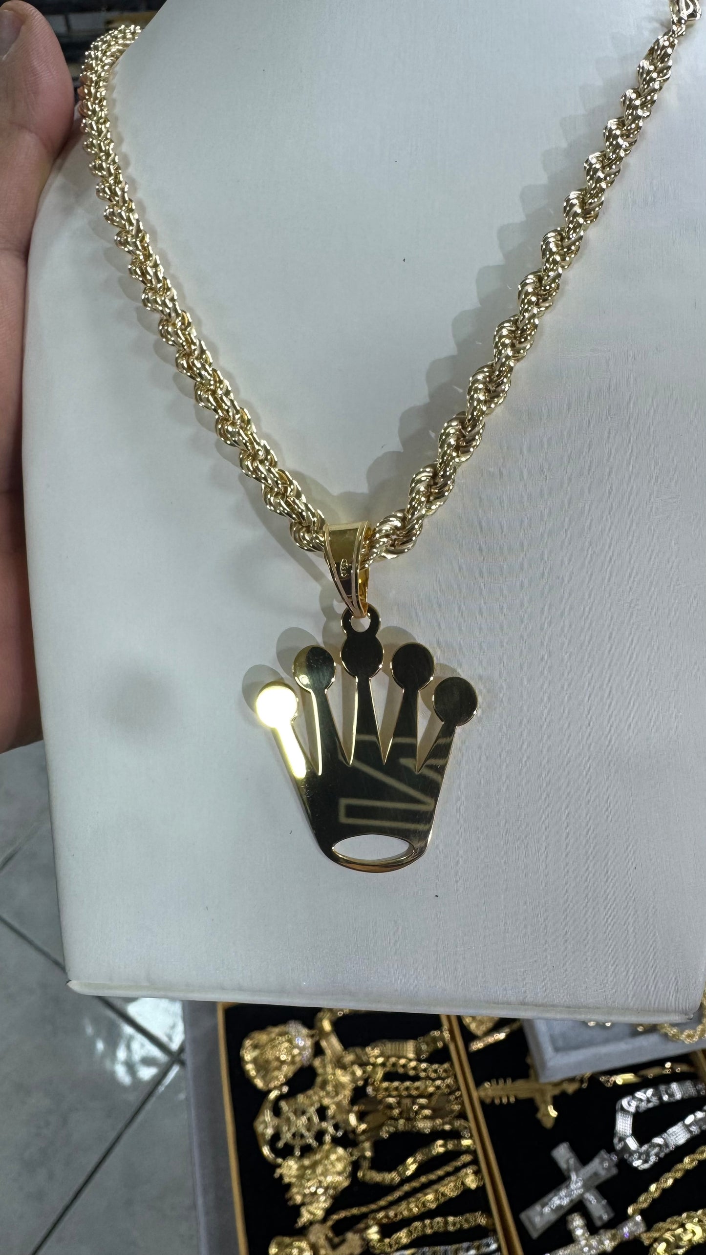 Collana Argento 925 Corona*609