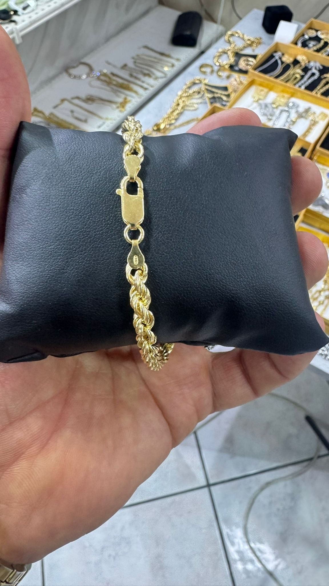 Bracciale a corda in argento 925