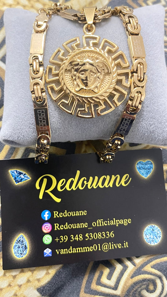 Combo kit acciaio oro medusa *30
