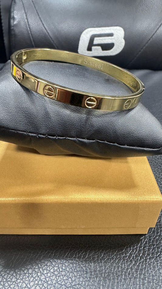 Bracciale Rigido acciaio oro *71