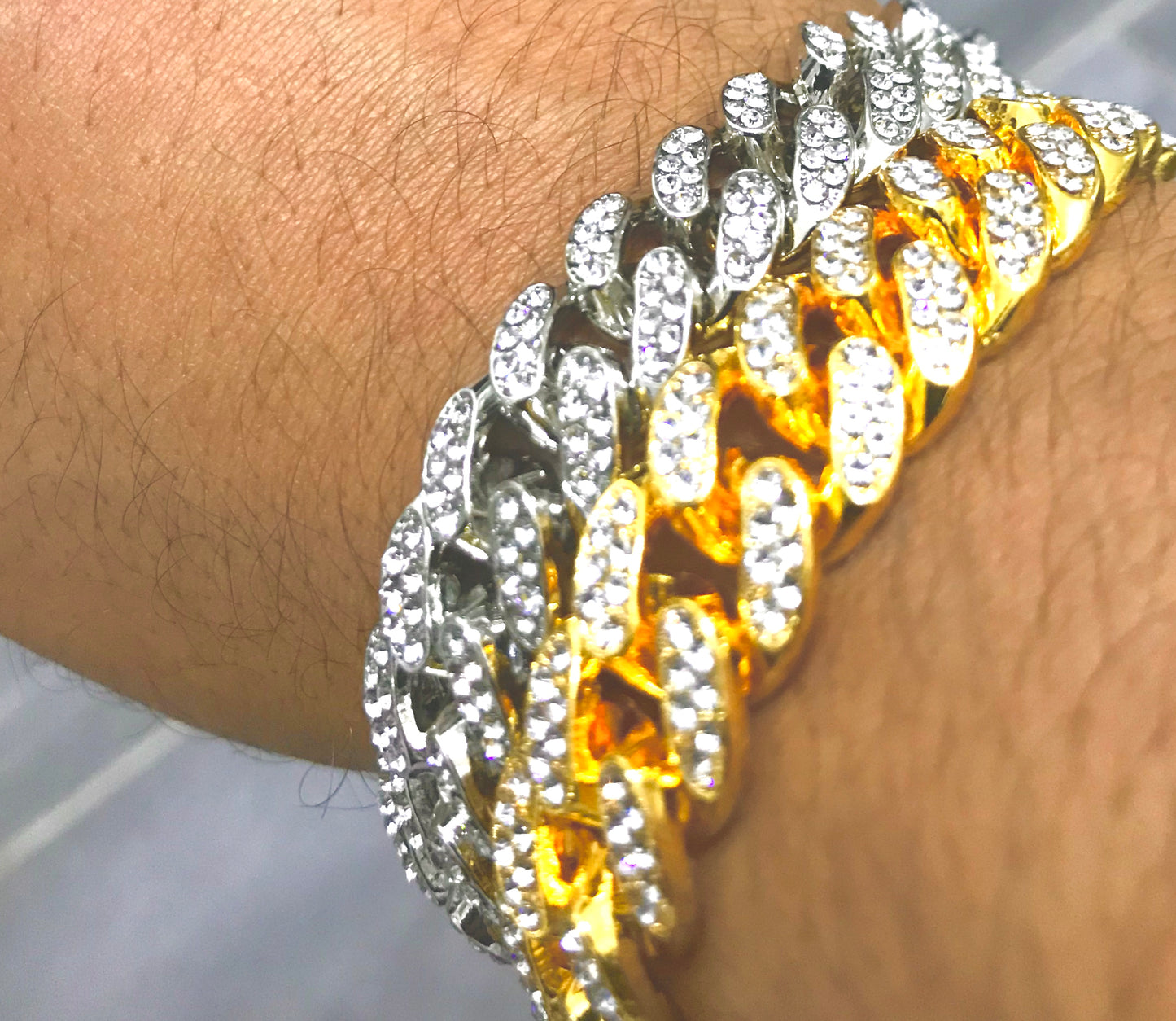Bracciale cubano Diamond *25