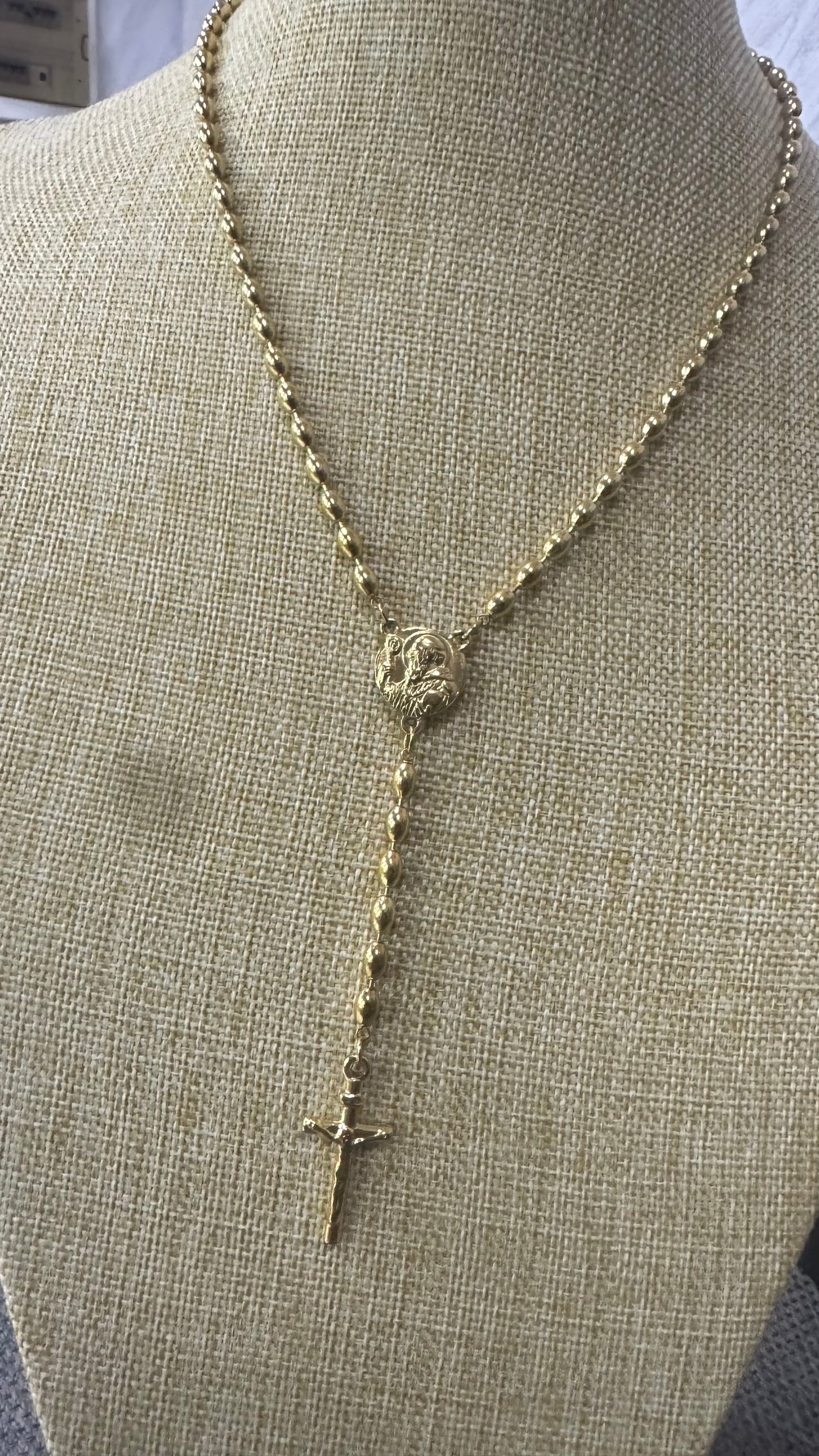 Rosario oro acciaio *67