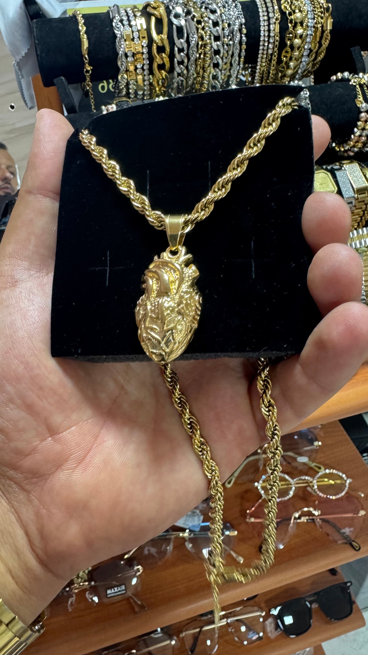Combo kit Cuore acciaio oro *125