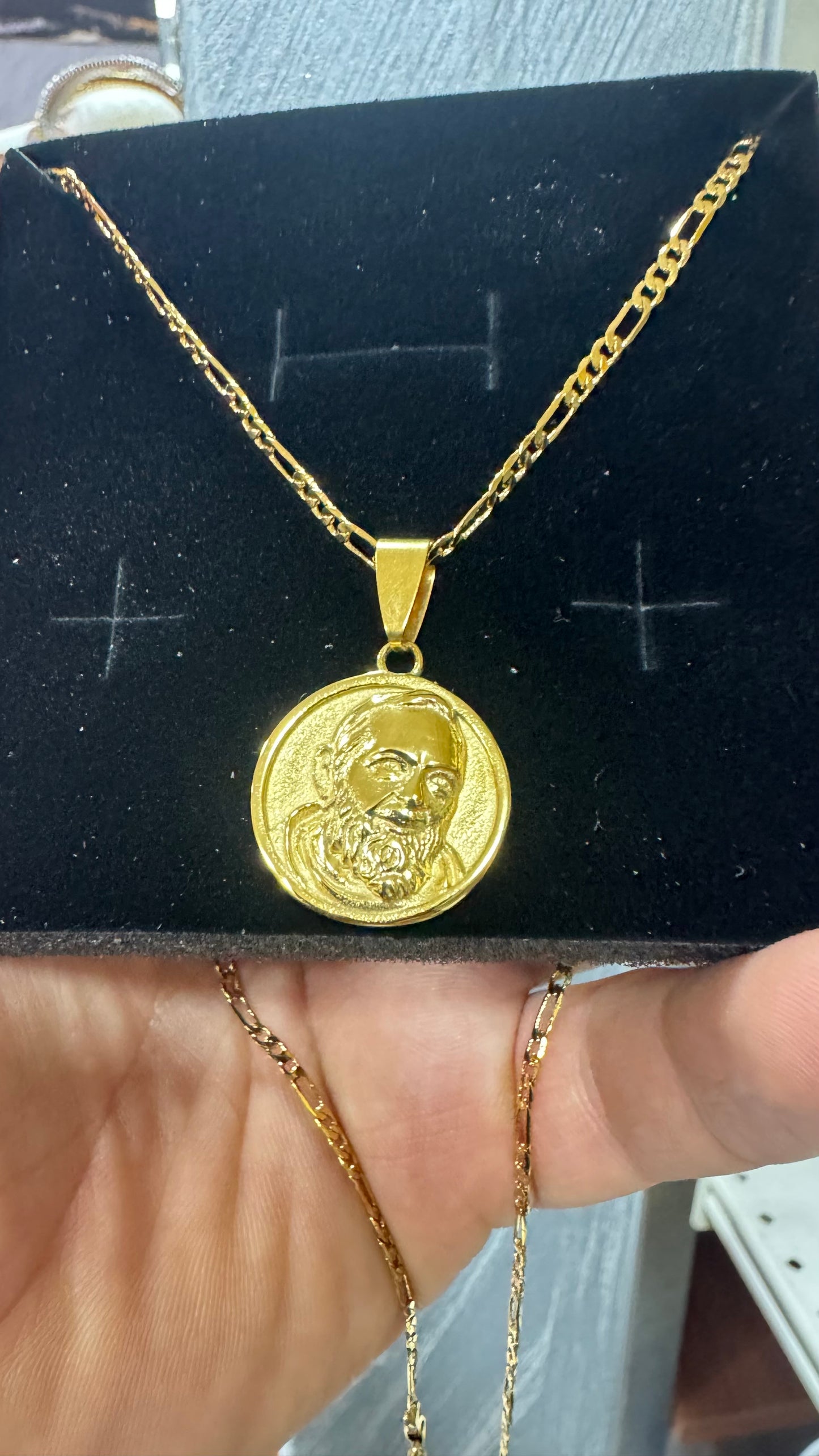 Collana acciaio oro *06