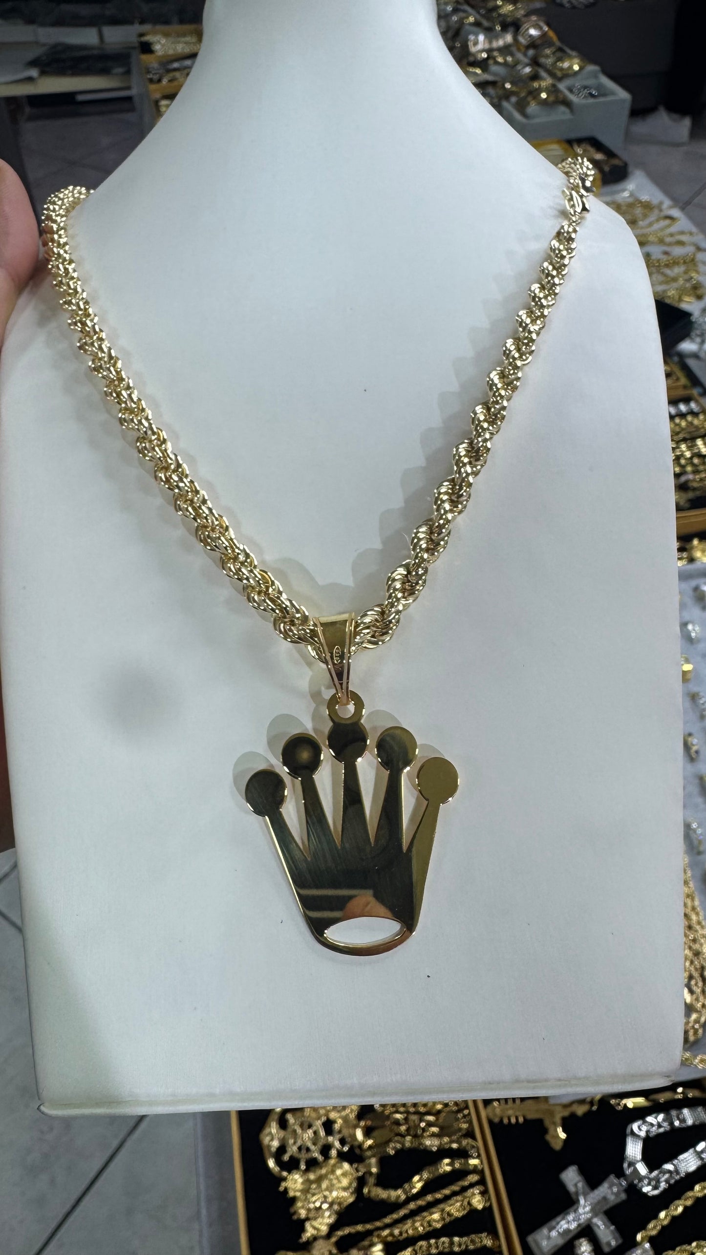 Collana Argento 925 Corona*609