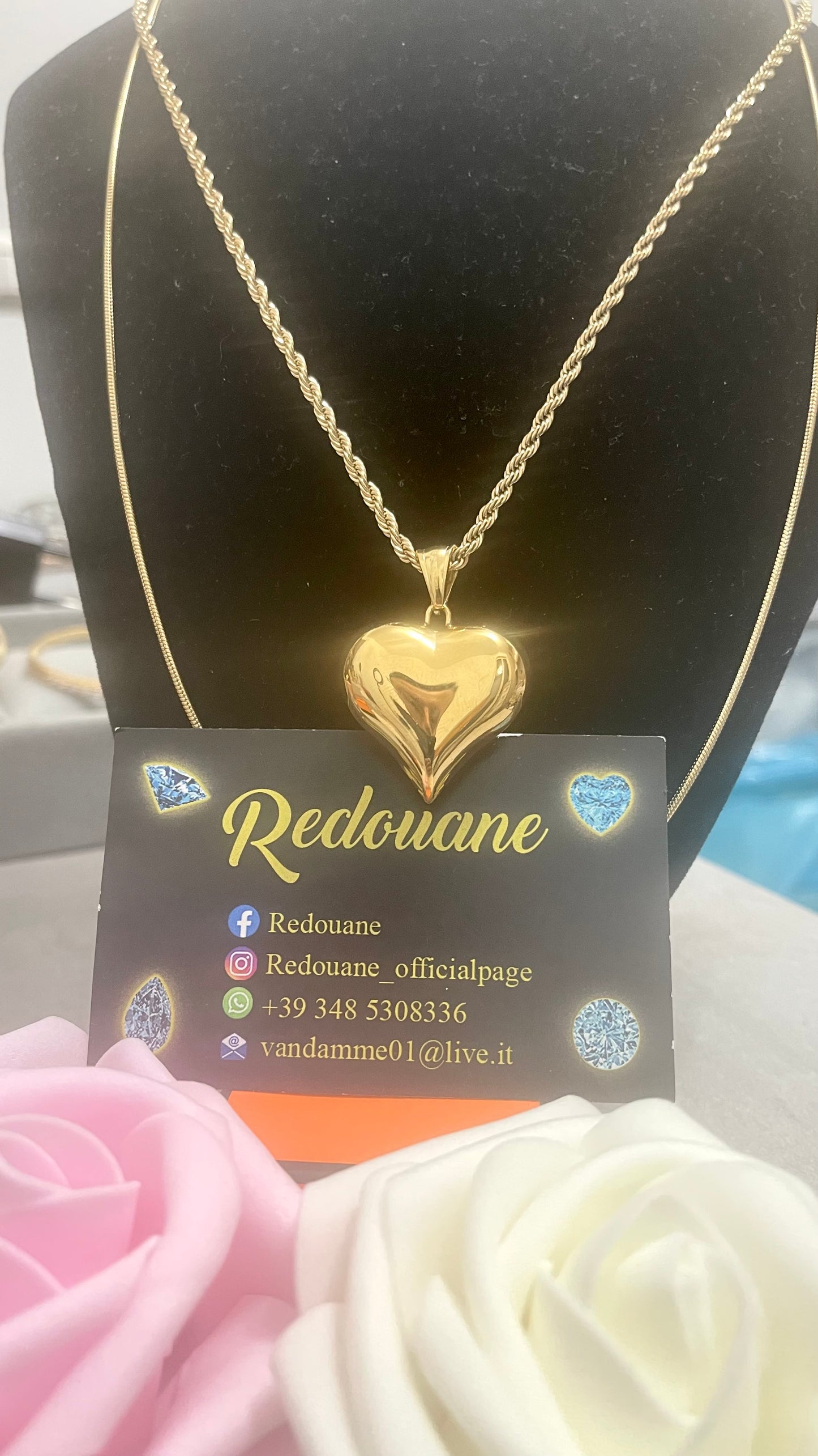 Collana con cuoricino acciaio *05