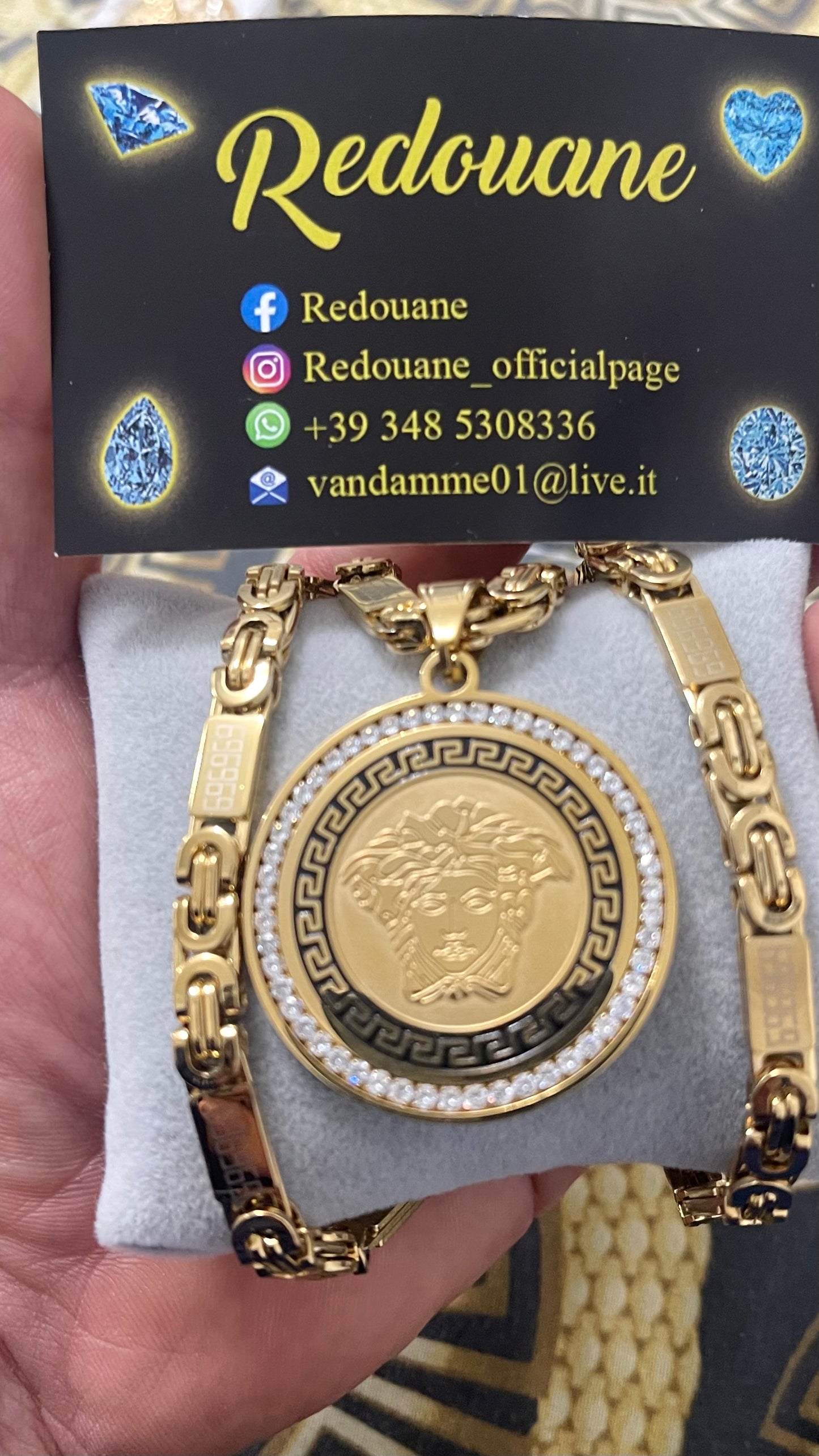Combo kit acciaio oro medusa *30