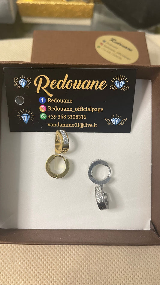 Orecchini unisex acciaio *07