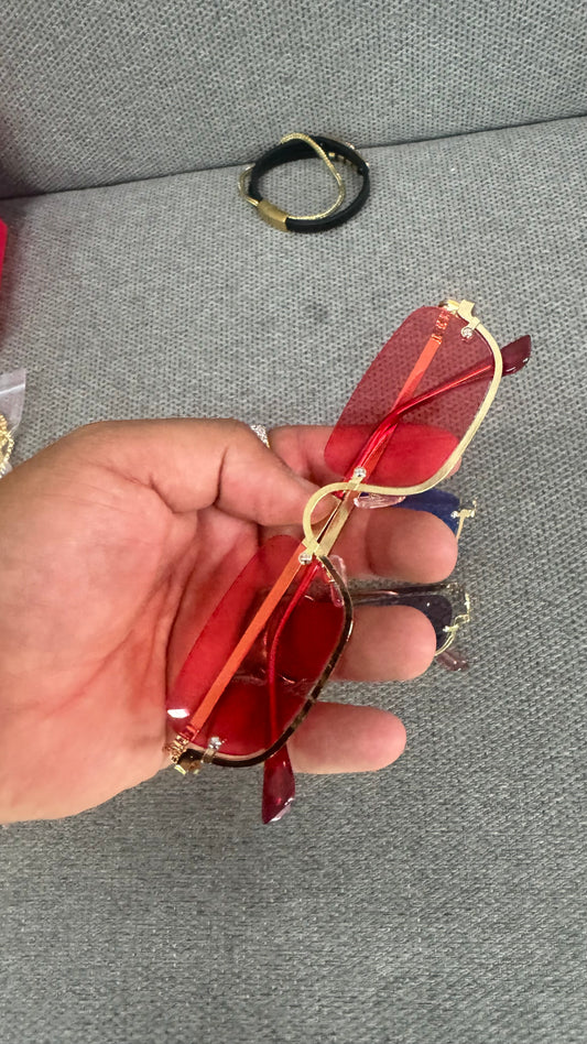 Occhiali rosso unisex *54