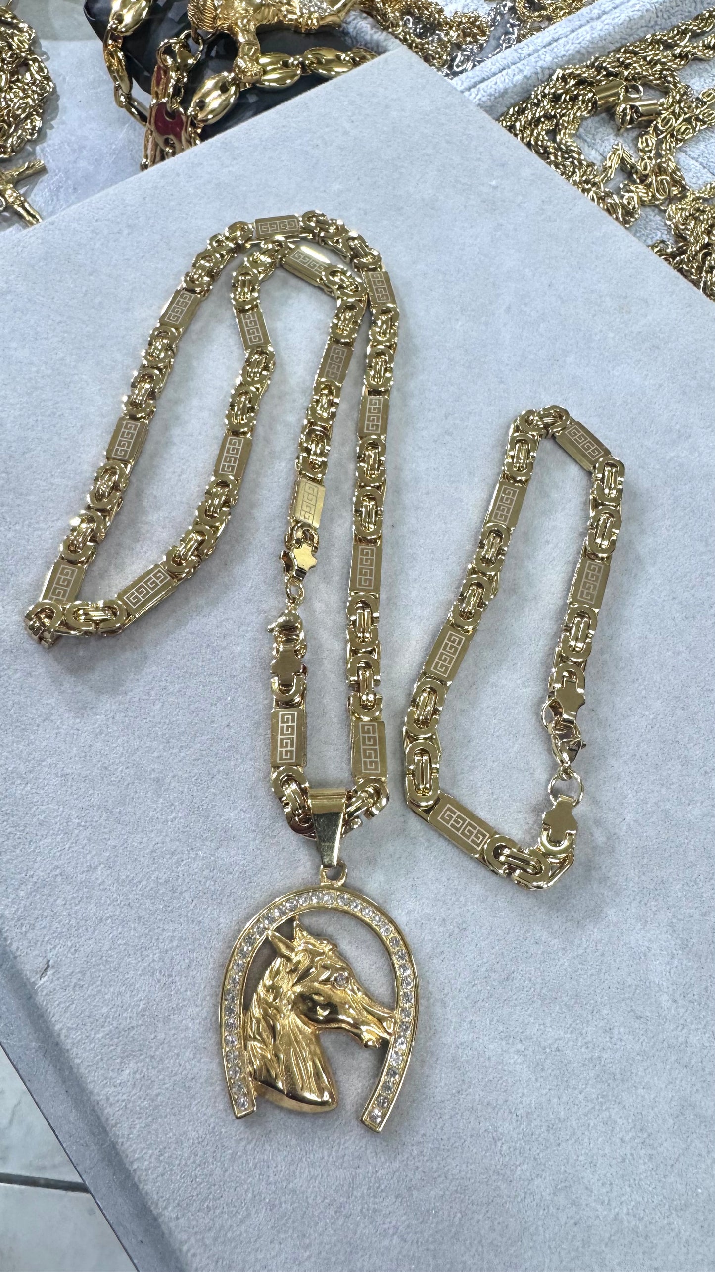combo kit cavallo Acciaio oro*195