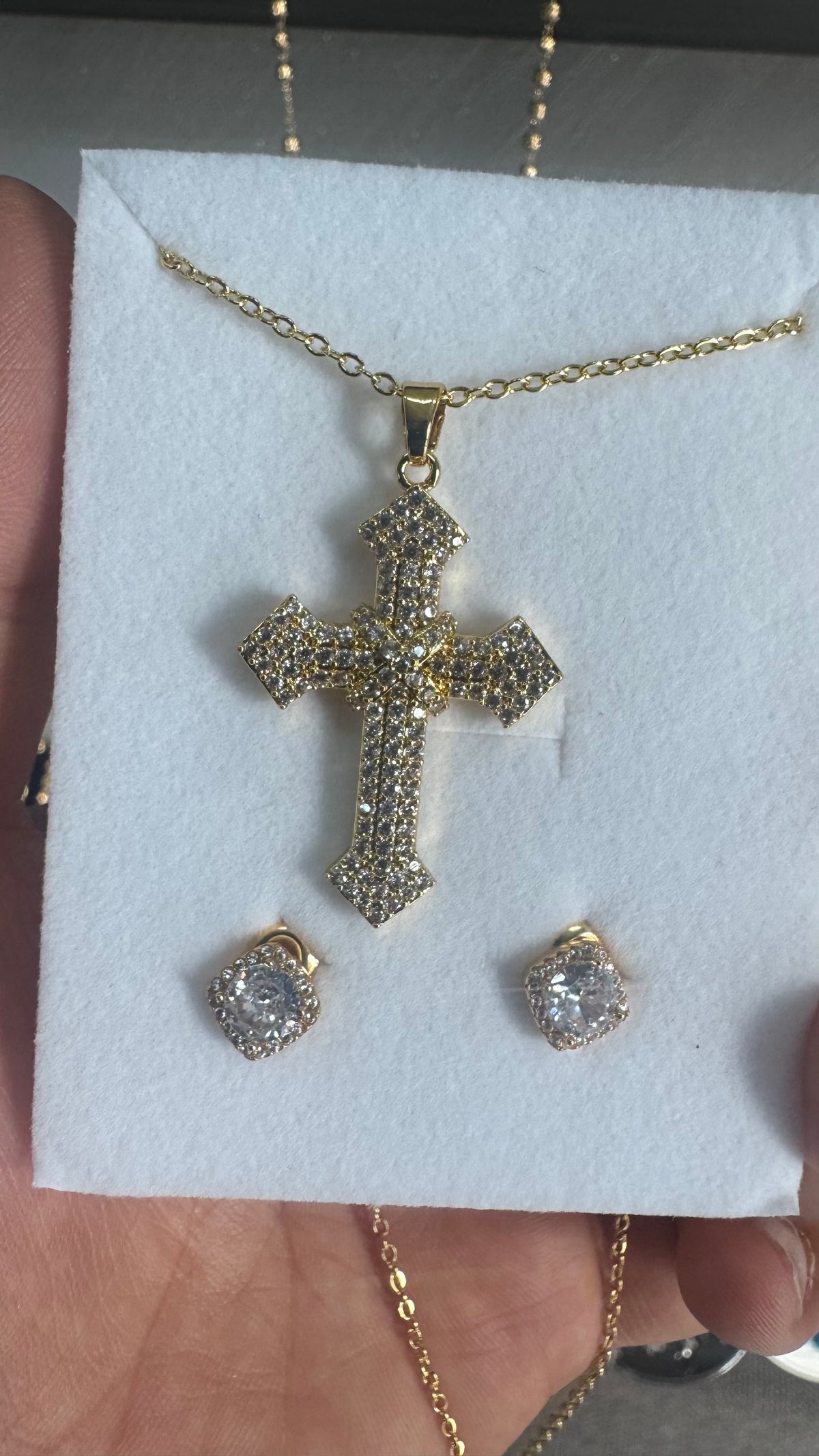 Orecchini Diamond Maradona acciaio più collana da Noi*56467