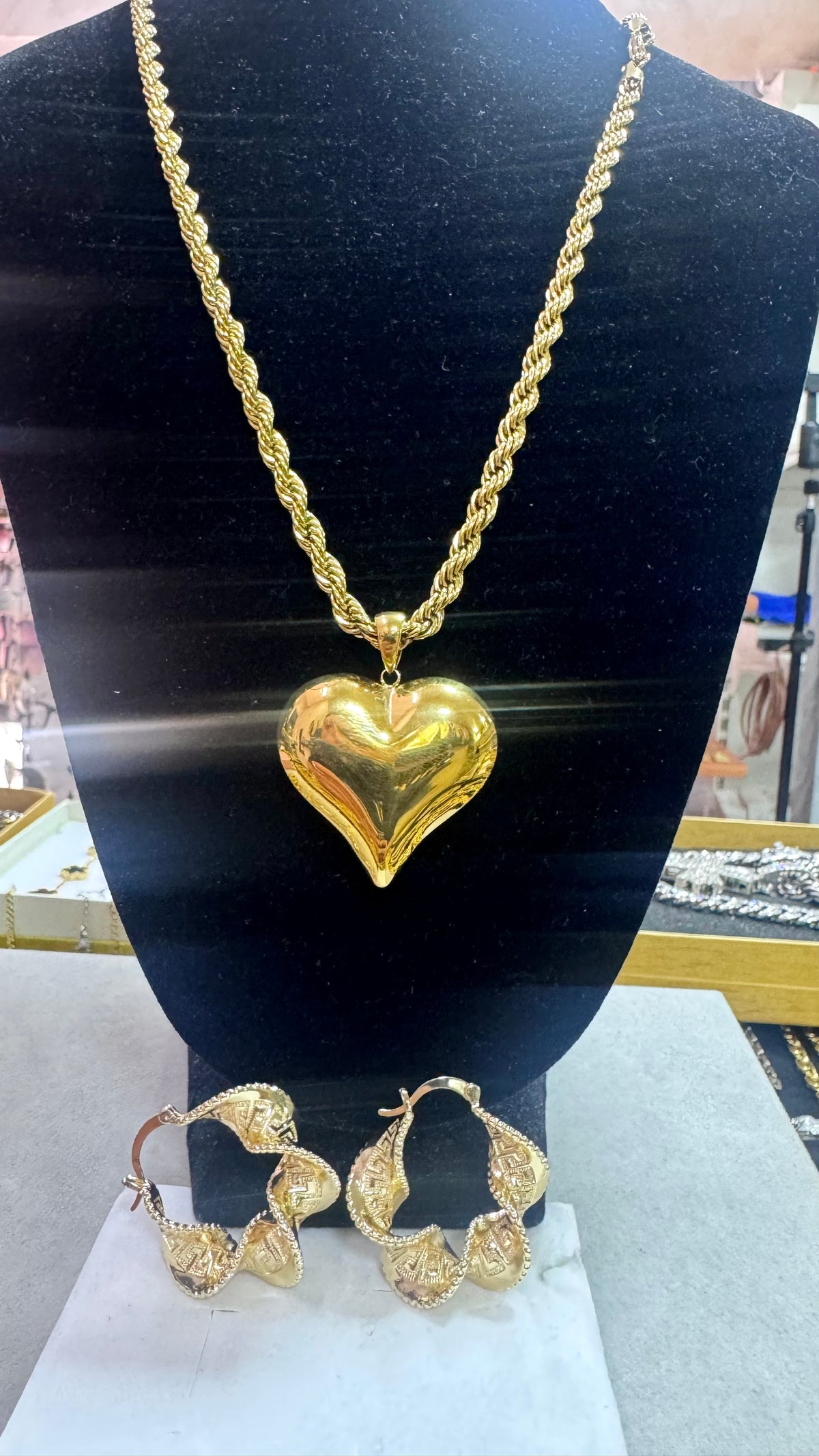 Combo kit Ada cuore bomba più orecchini *57567