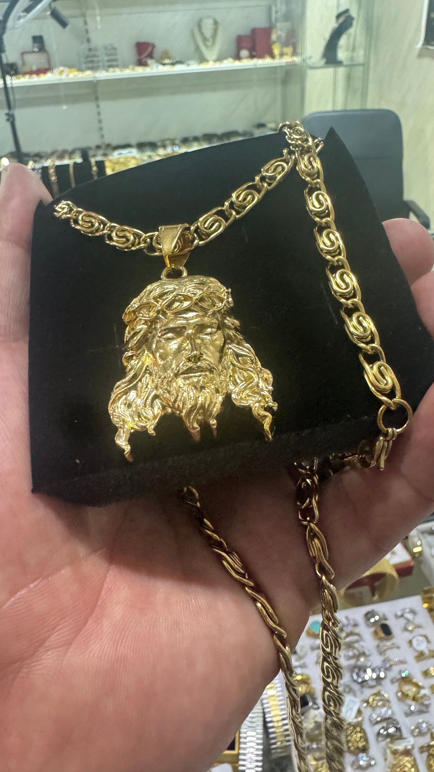 Combo kit Gesù acciaio oro *132