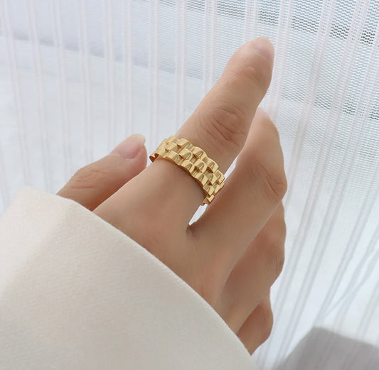 Anello acciaio unisex *10