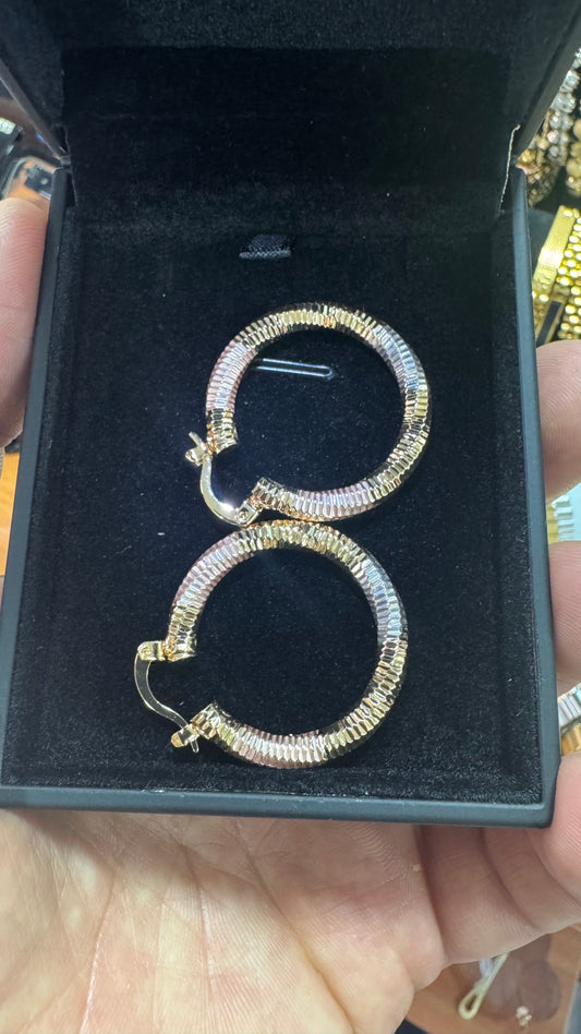 Orecchini intrecciati donna  *40