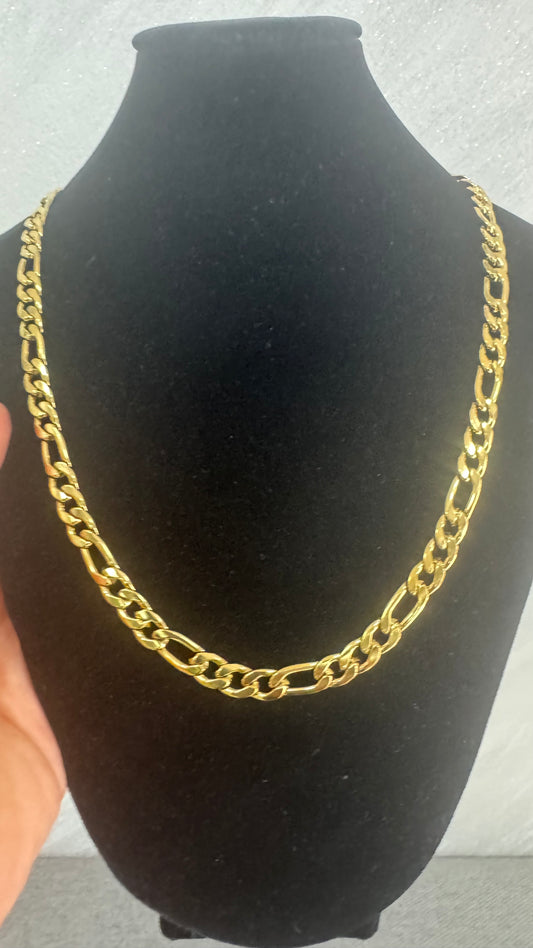 Collana girocollo acciaio oro*12