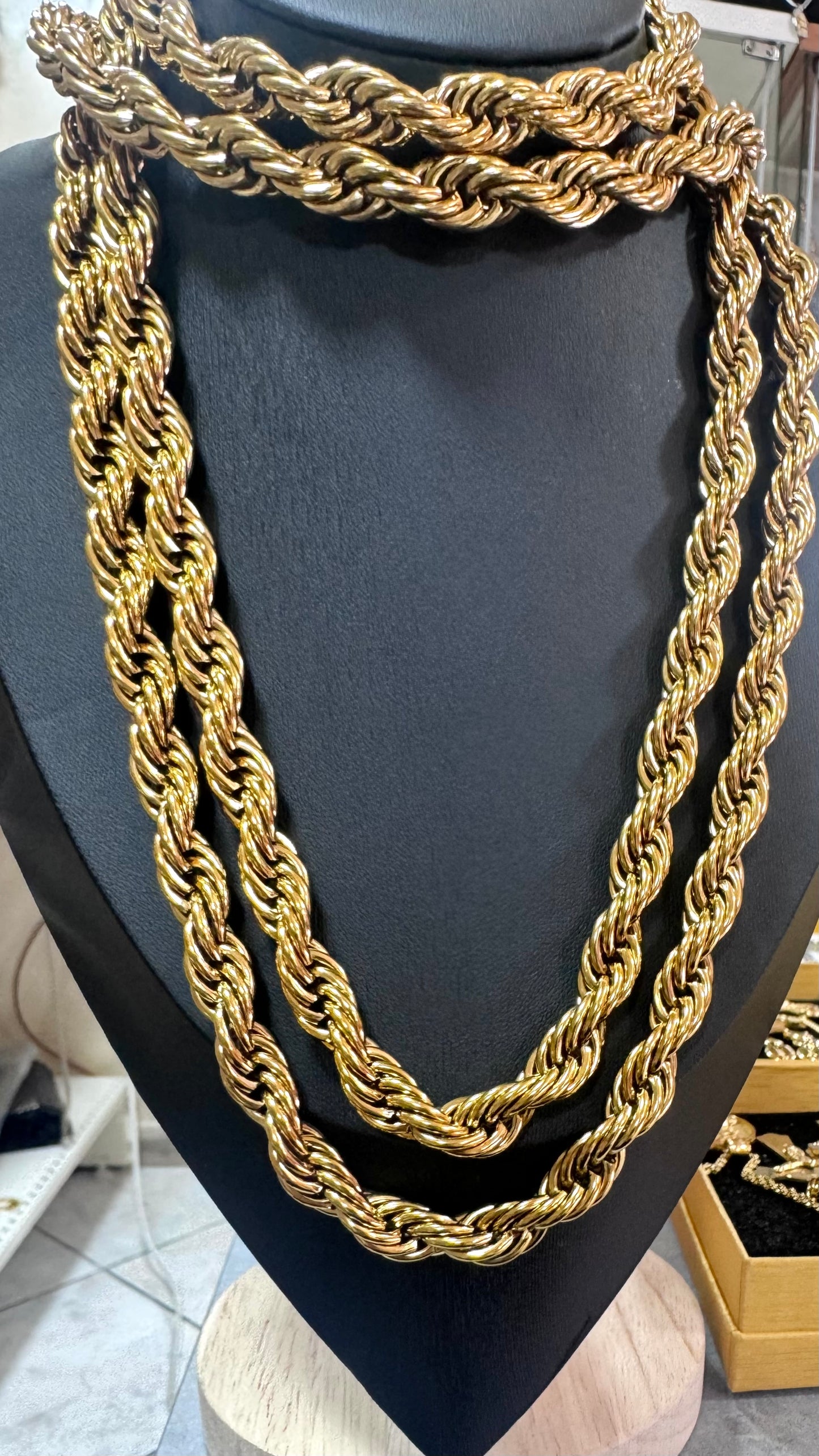 Collana lunga 90 CM 12 mm spessore *10