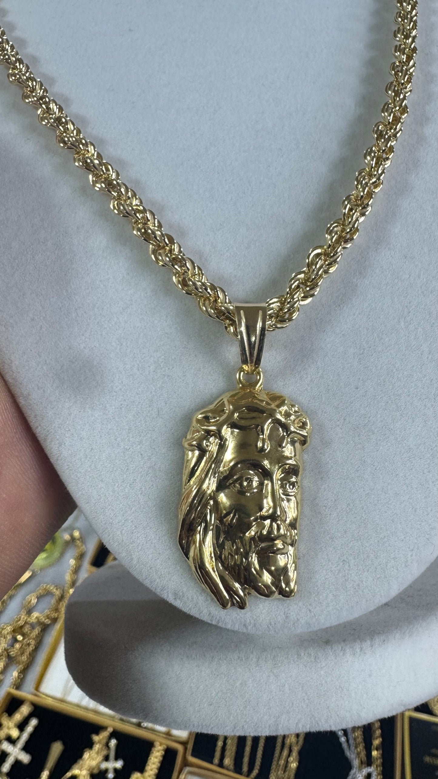 Collana con Gesù Argento 925 * 625