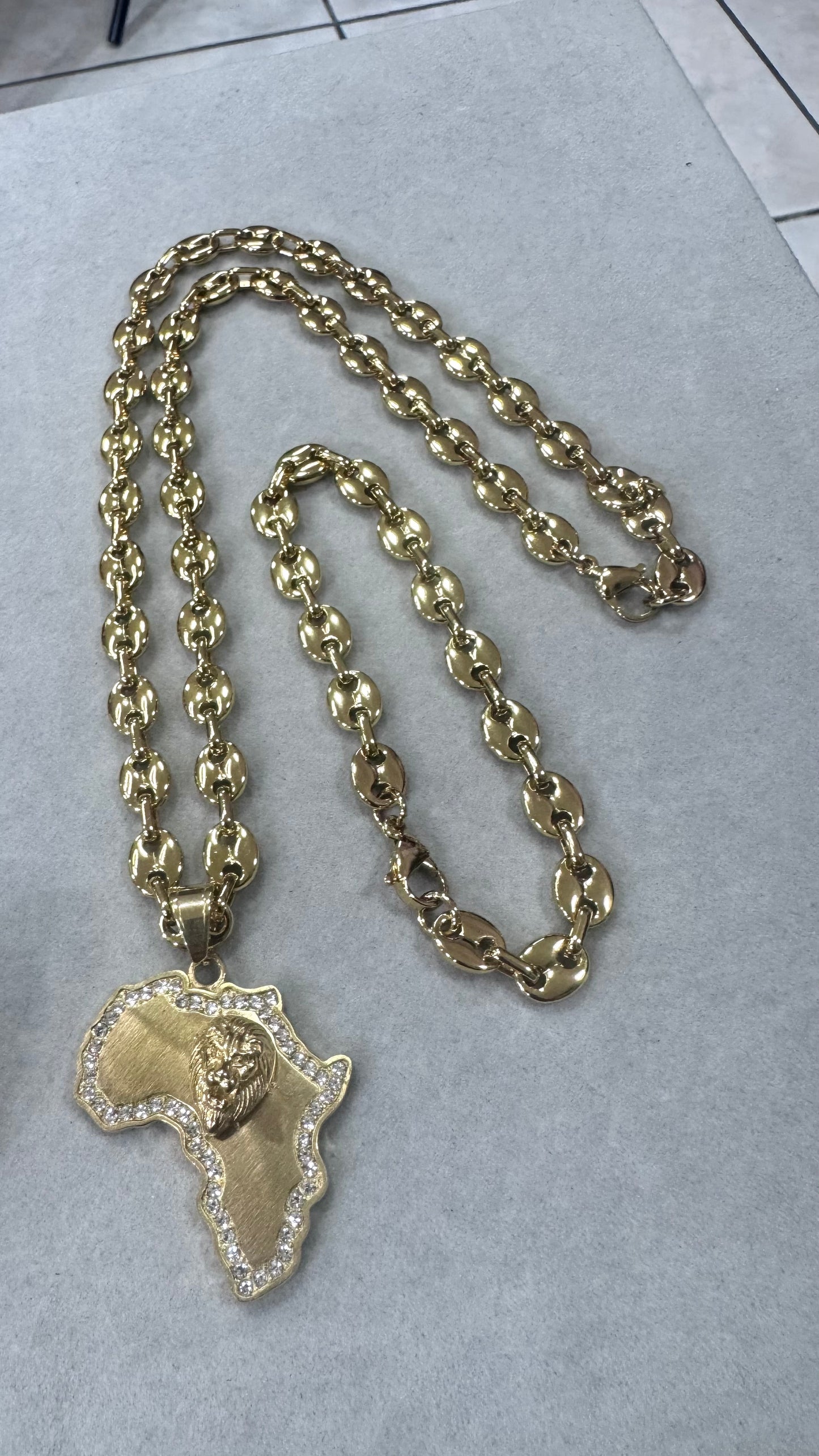 Combo Kit  marina Africa acciaio oro *248