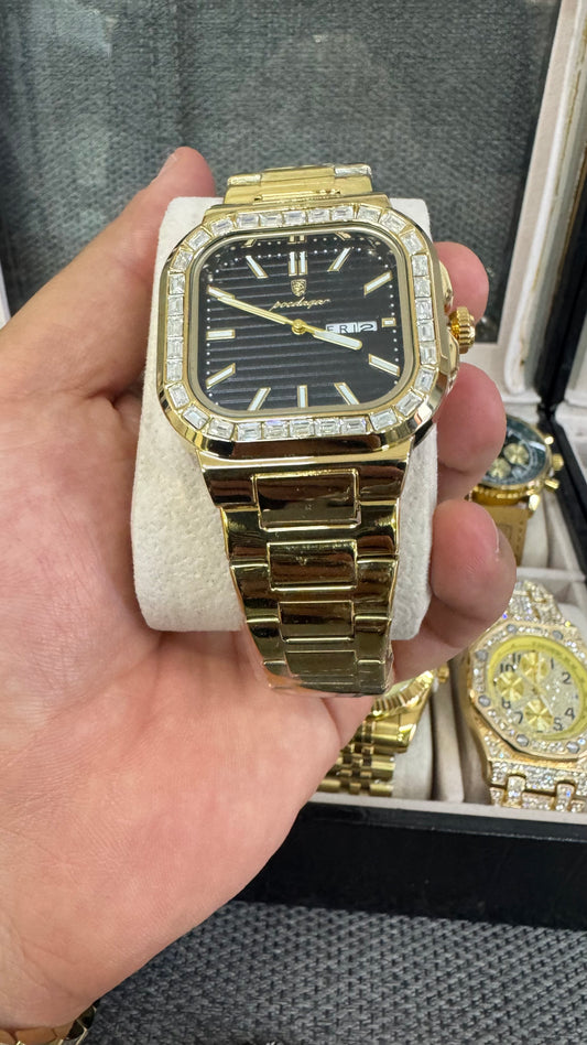Orologio acciaio oro *24