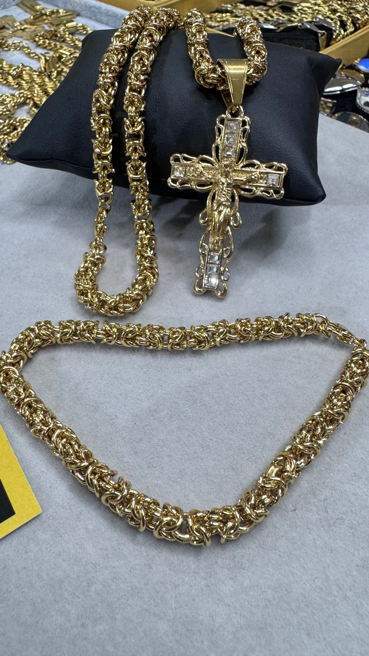 Combo RED kit croce Rio Acciaio oro*172