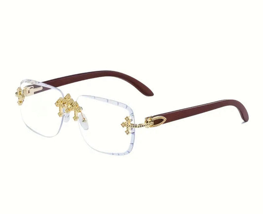 Occhiali unisex trasparente croci *46
