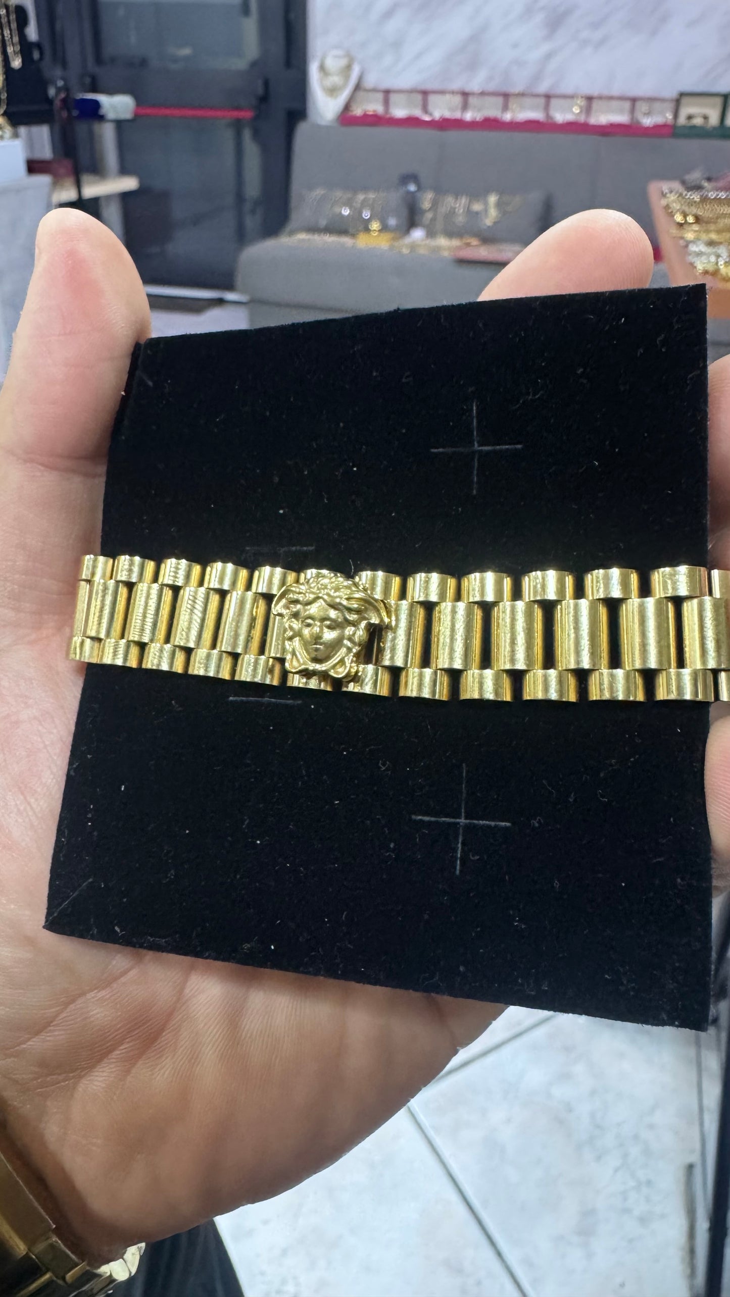 Bracciale president medusa acciaio *43