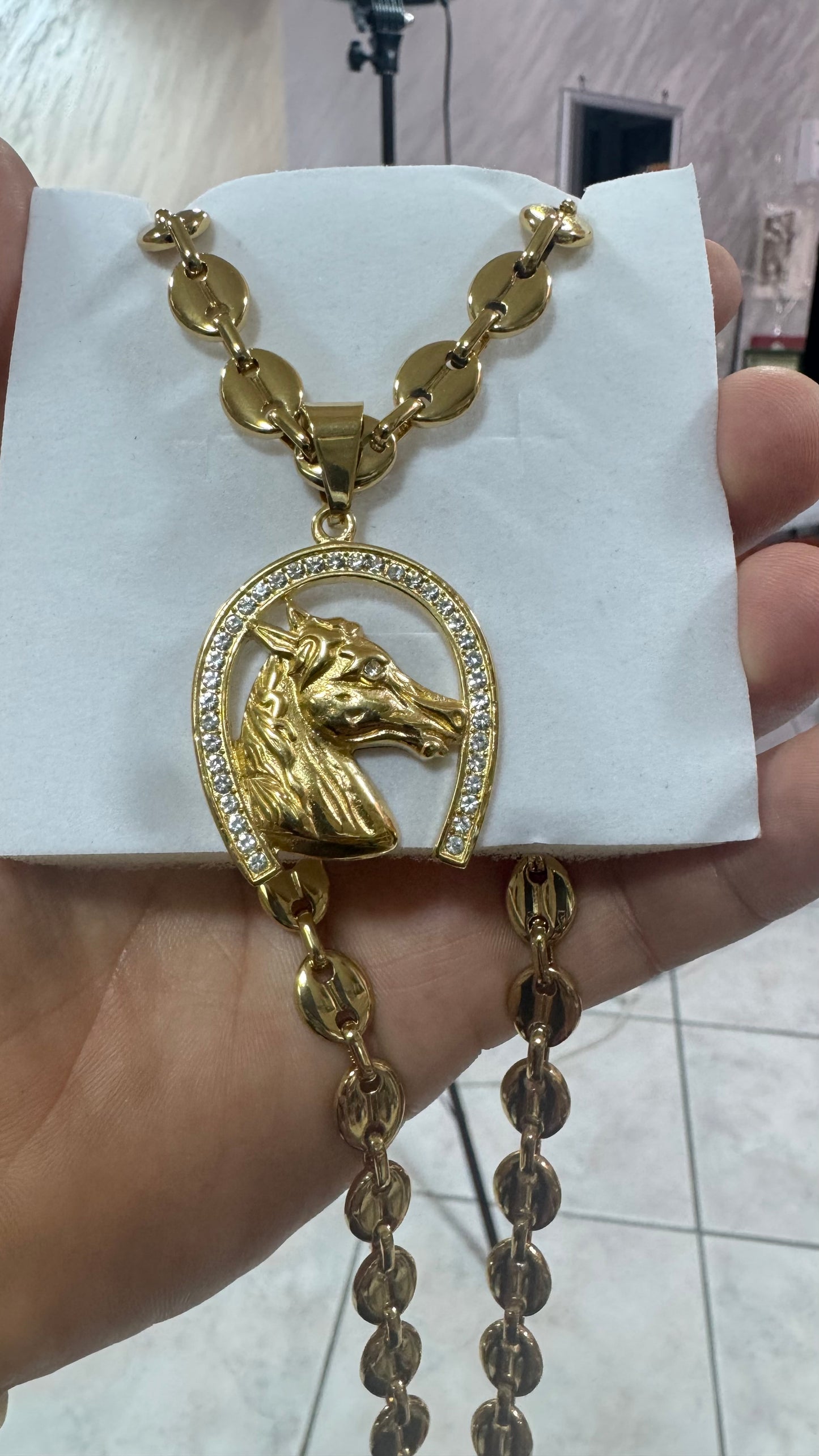 Combo kit cavallo acciaio oro *147