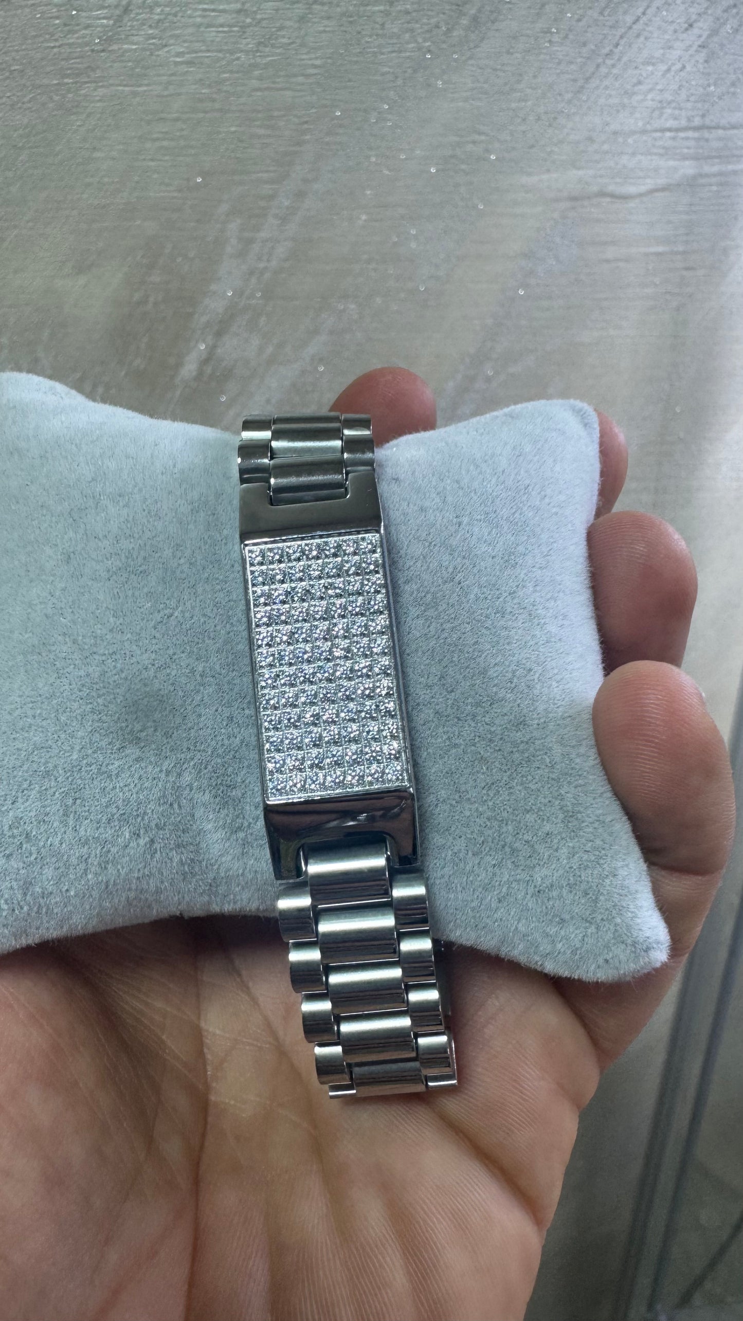 Bracciale president Diamond acciaio *40