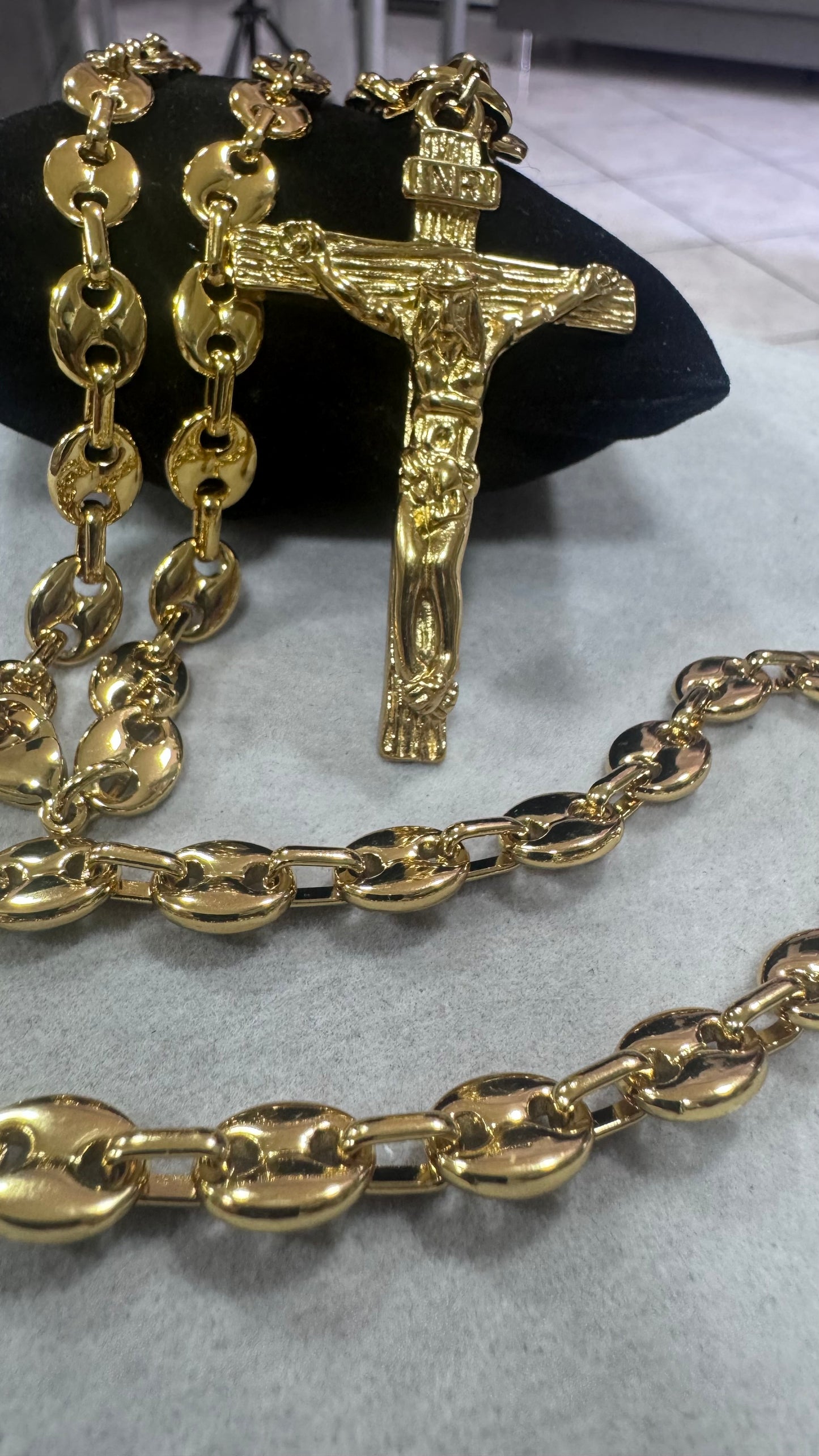 Combo Kit croce marina acciaio oro *258