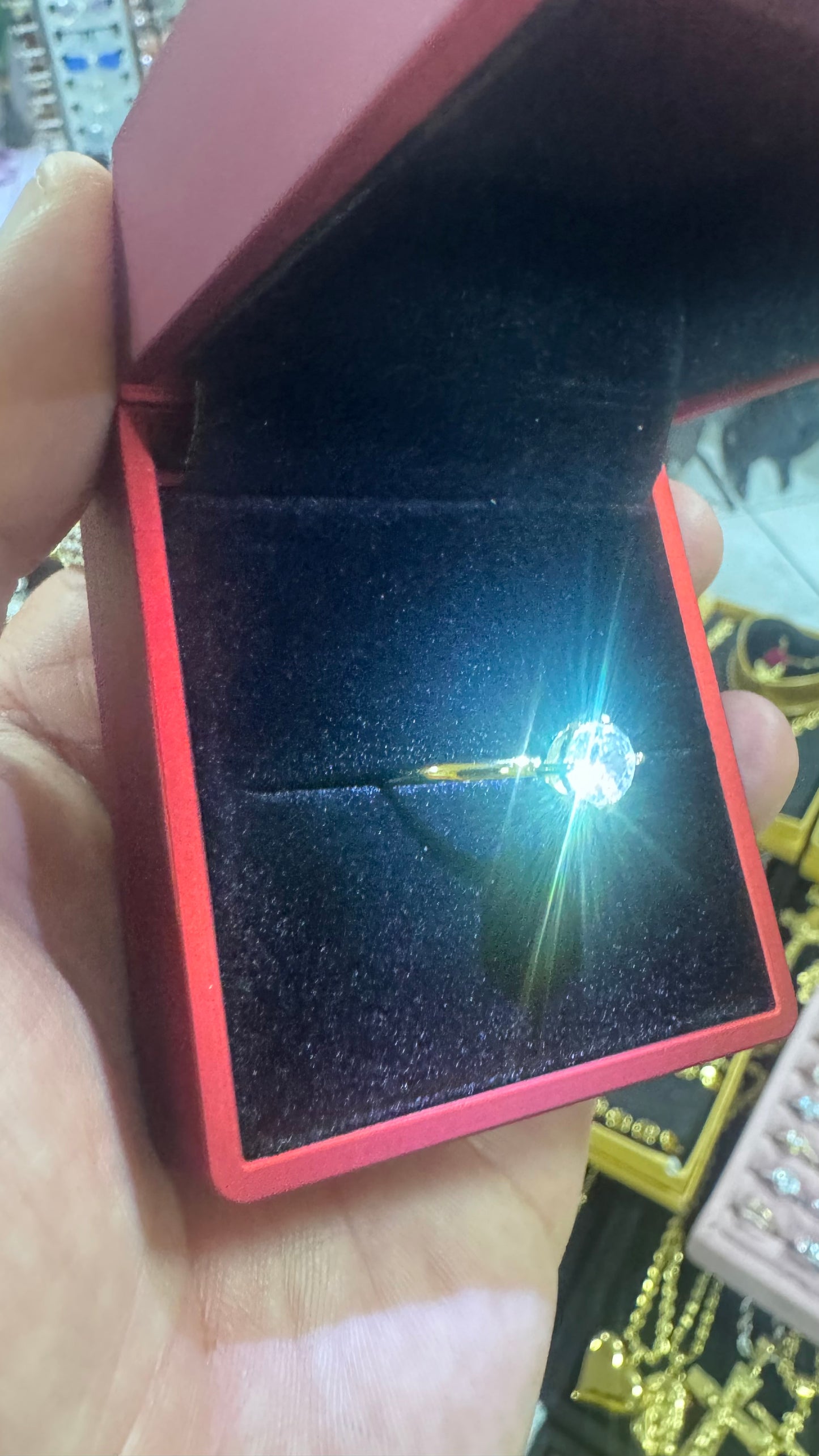 Anello donna punto luce oro acciaio *38