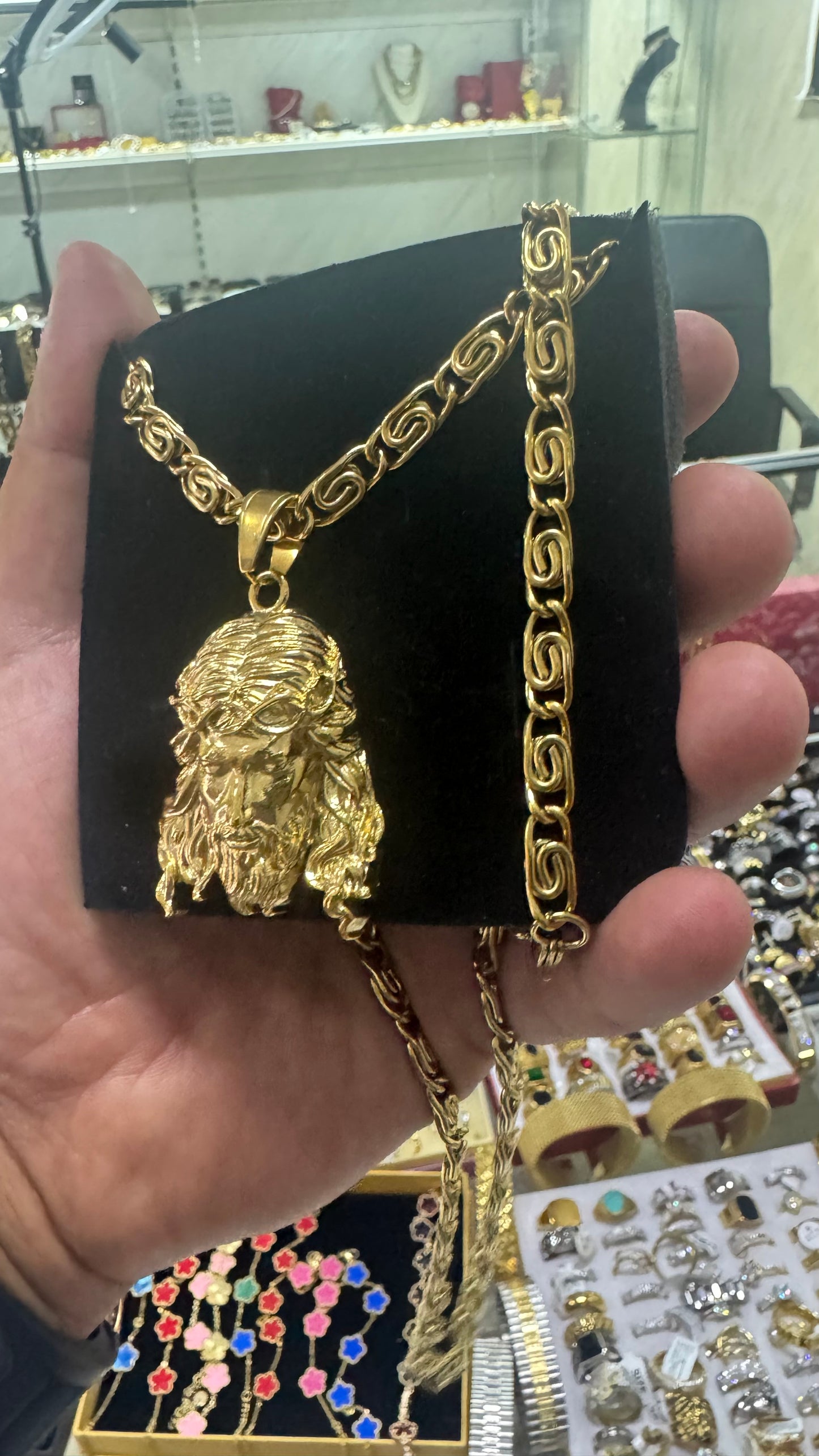 Combo kit Gesù acciaio oro *132