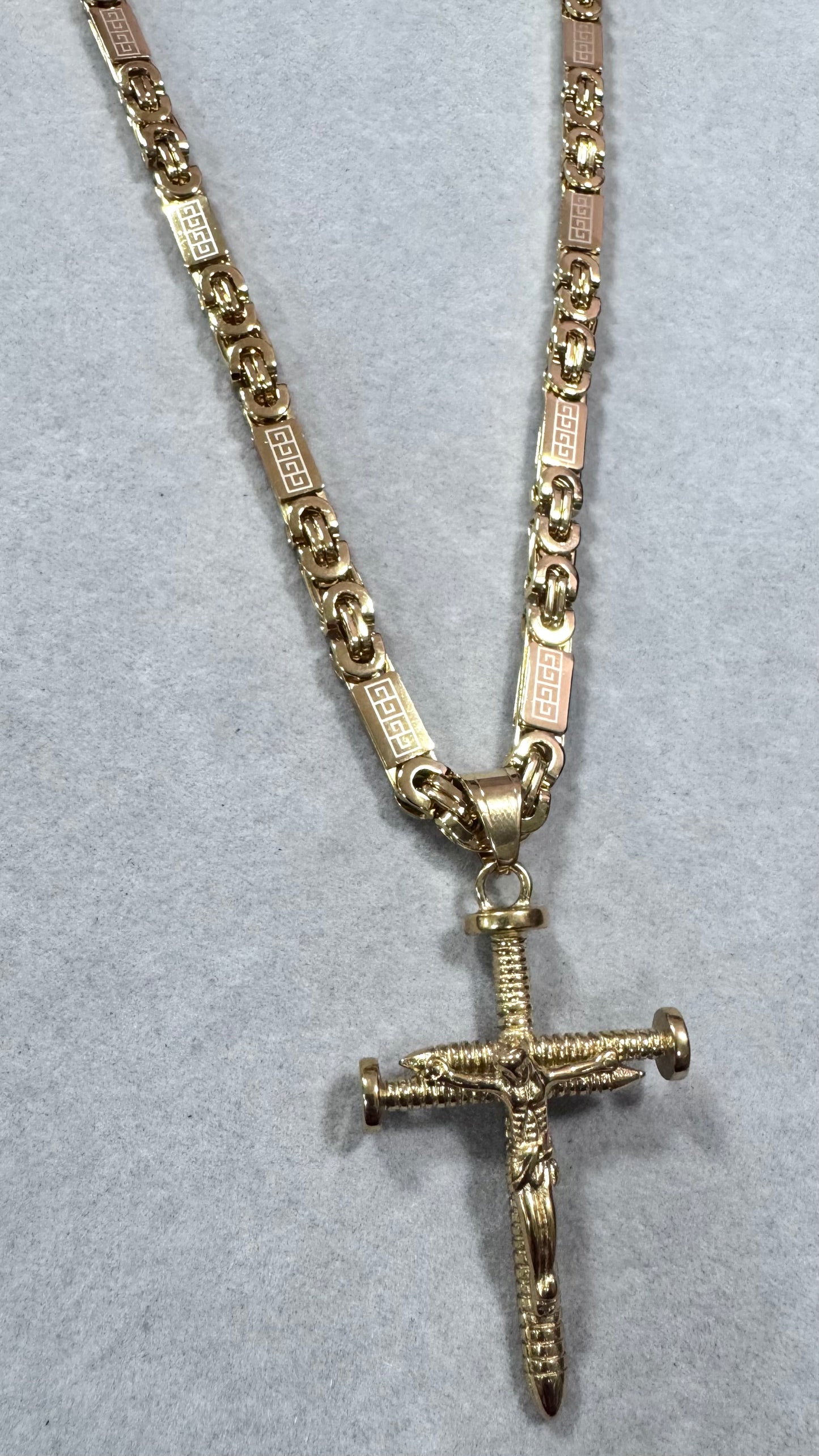 Combo Kit croce Chiodo acciaio oro *253