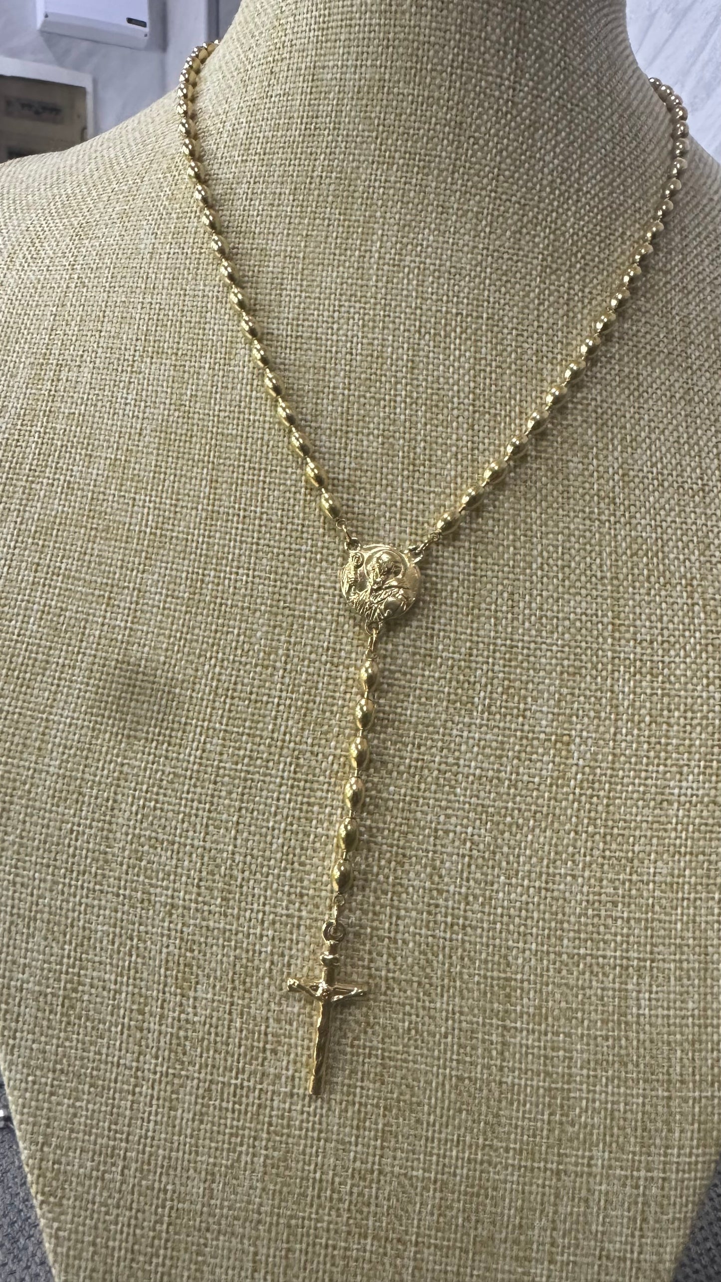 Rosario oro acciaio *67