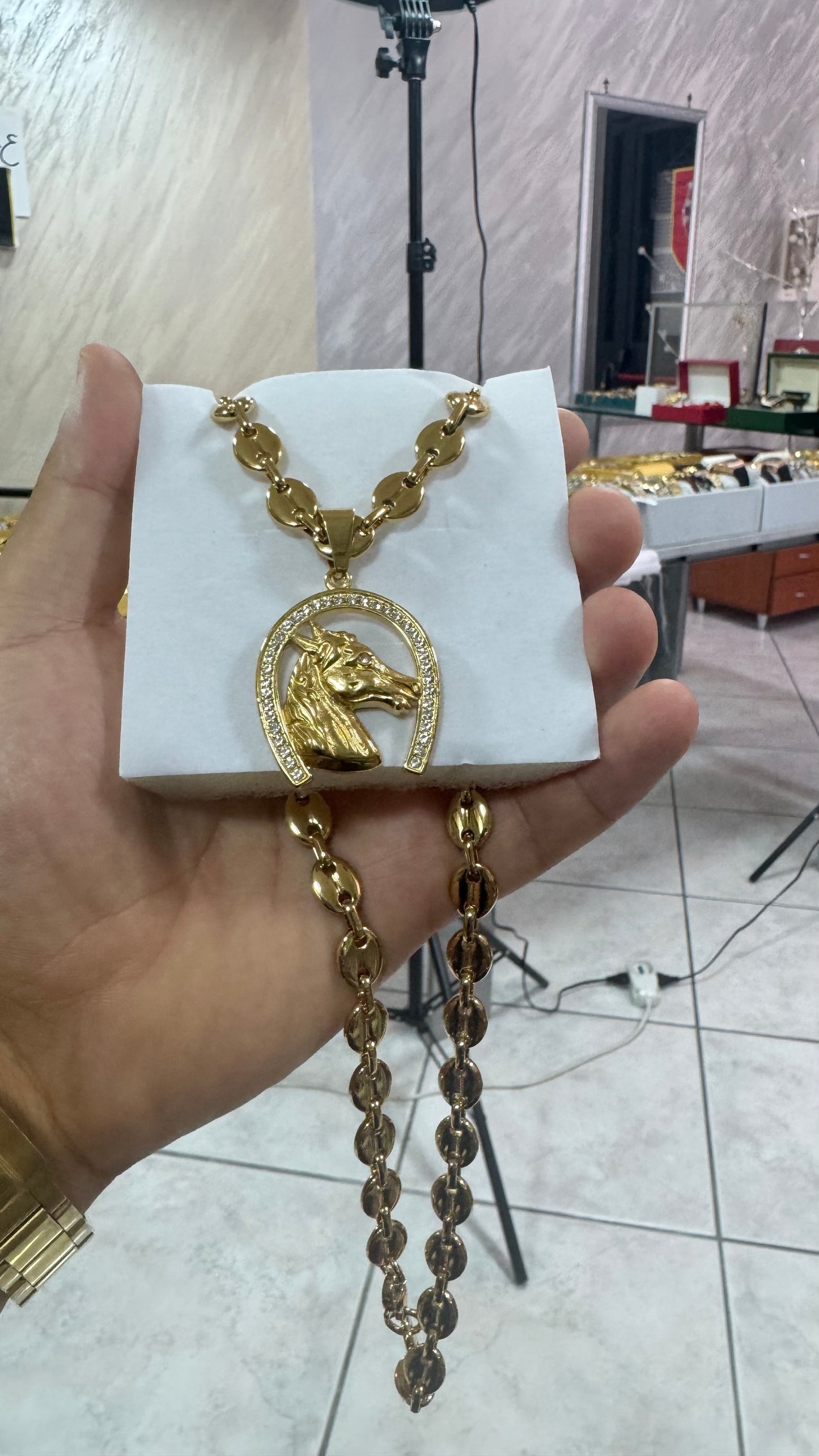 Combo kit cavallo acciaio oro *147
