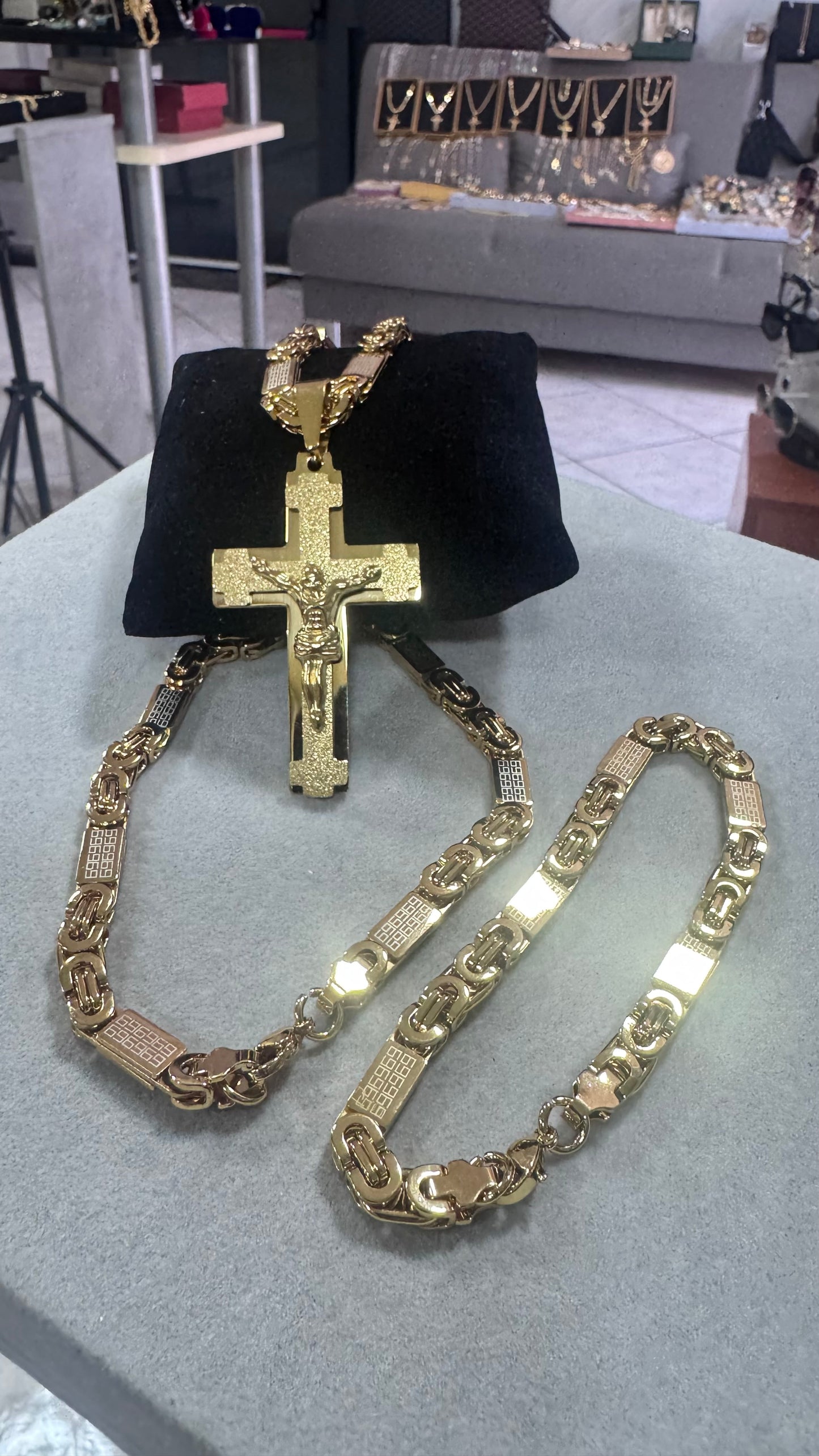 combo kit croce Acciaio oro*173