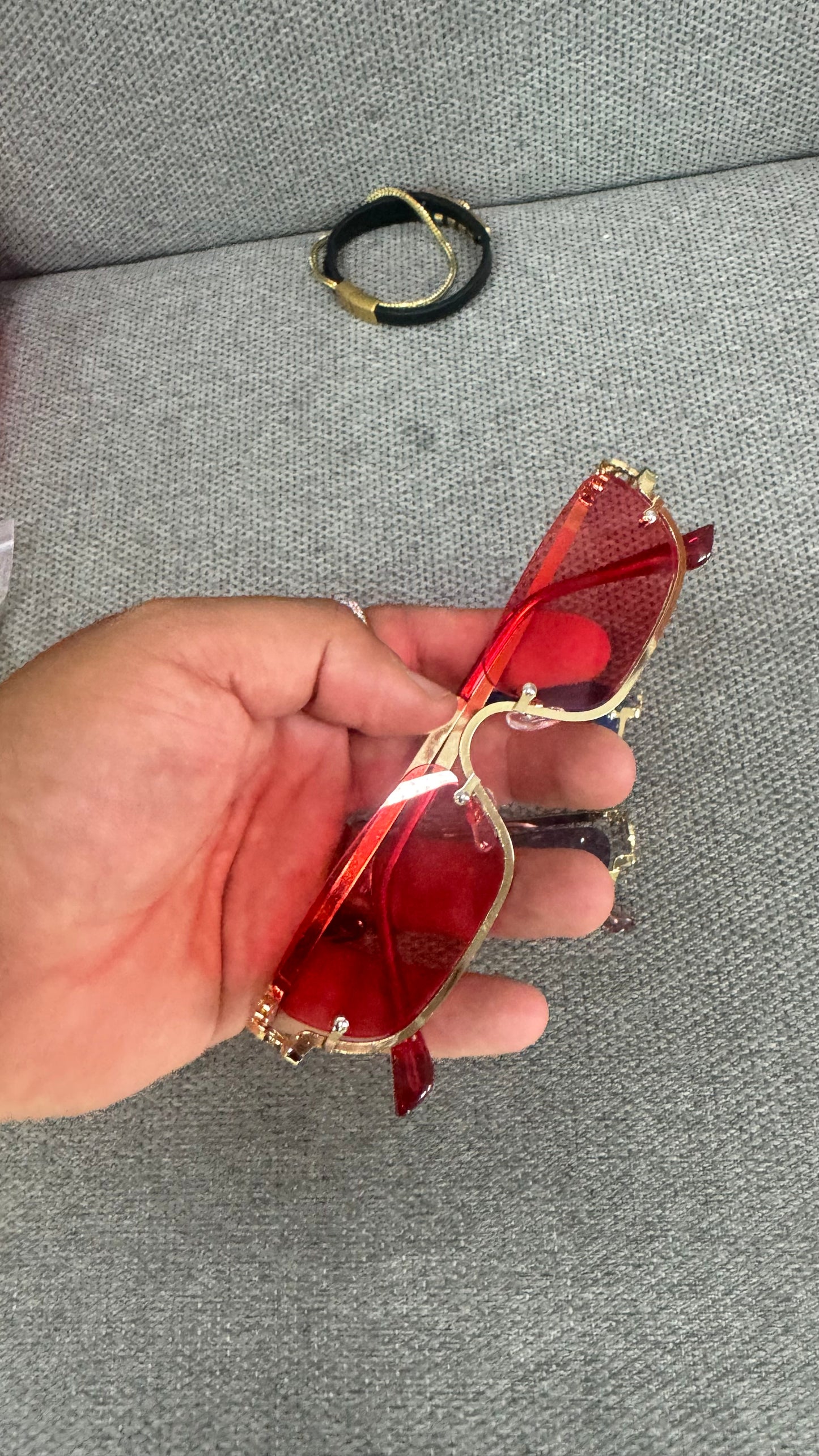 Occhiali rosso unisex *54
