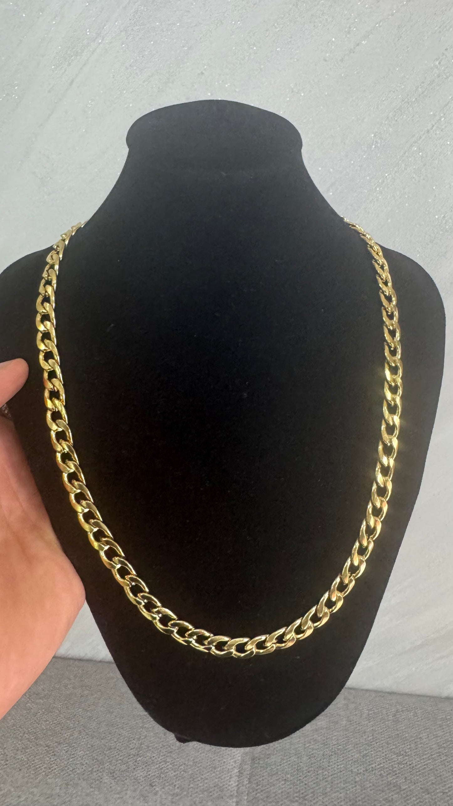 Collana girocollo singola acciaio oro*11