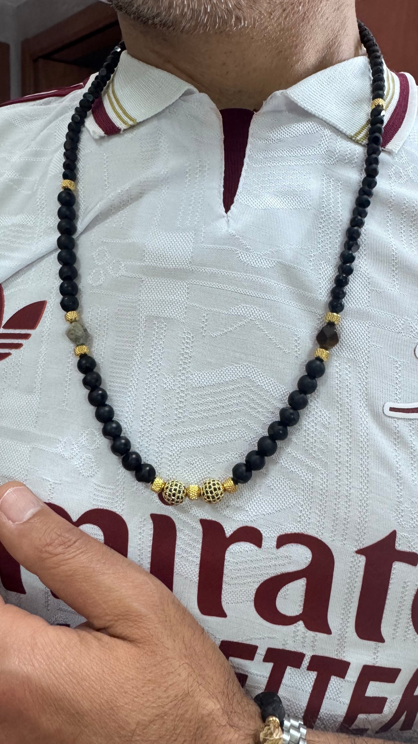 Combo kit pietra nera e oro acciaio *989