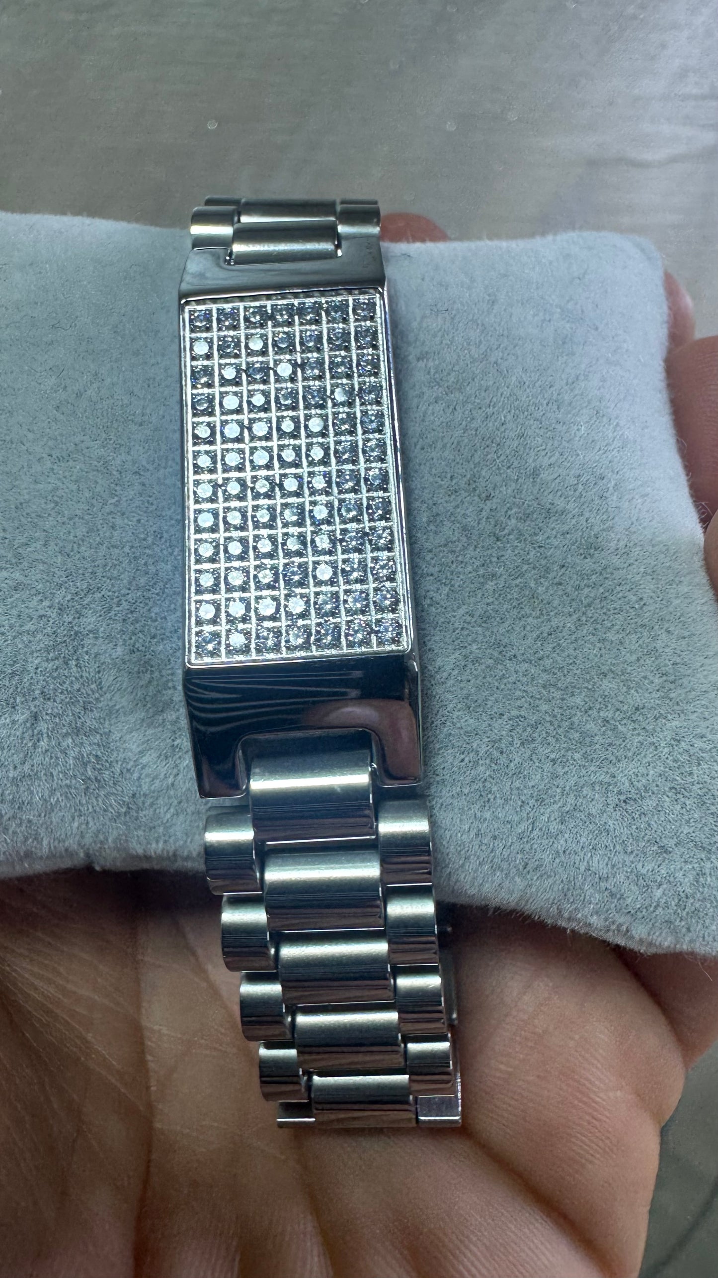 Bracciale president Diamond acciaio *40