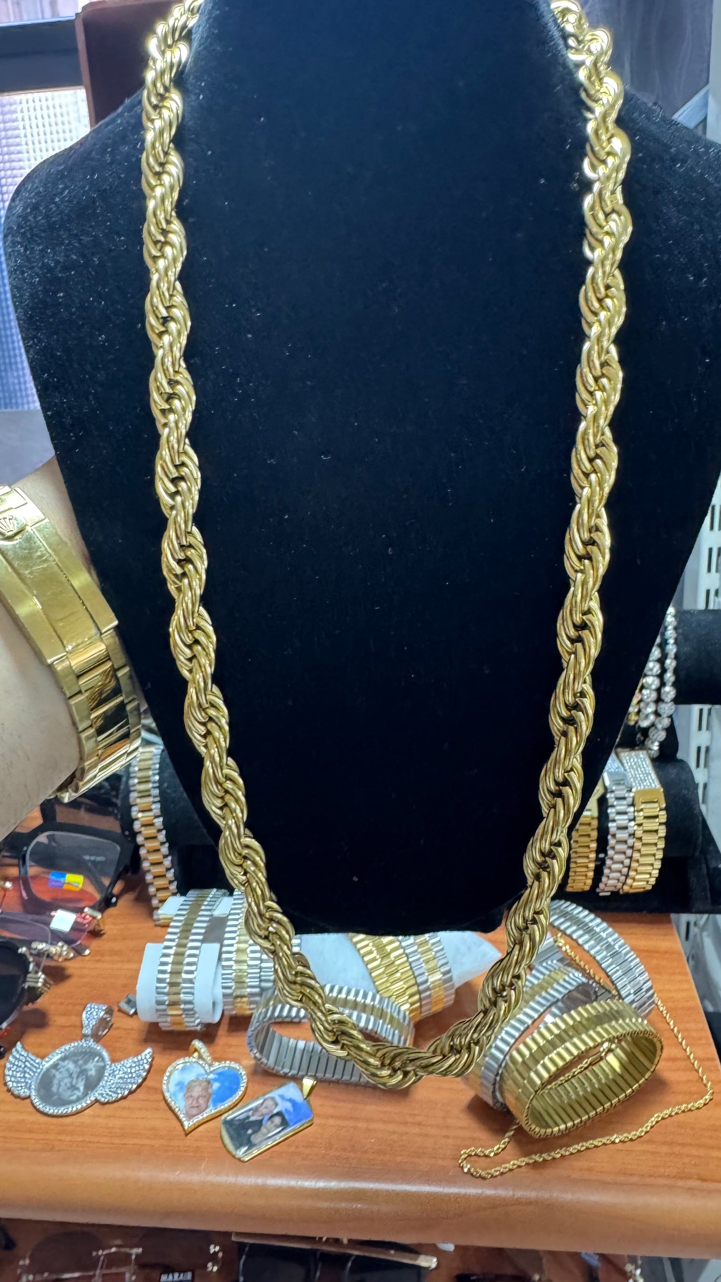 Collana lunga 60 cm12 mm spessore *10