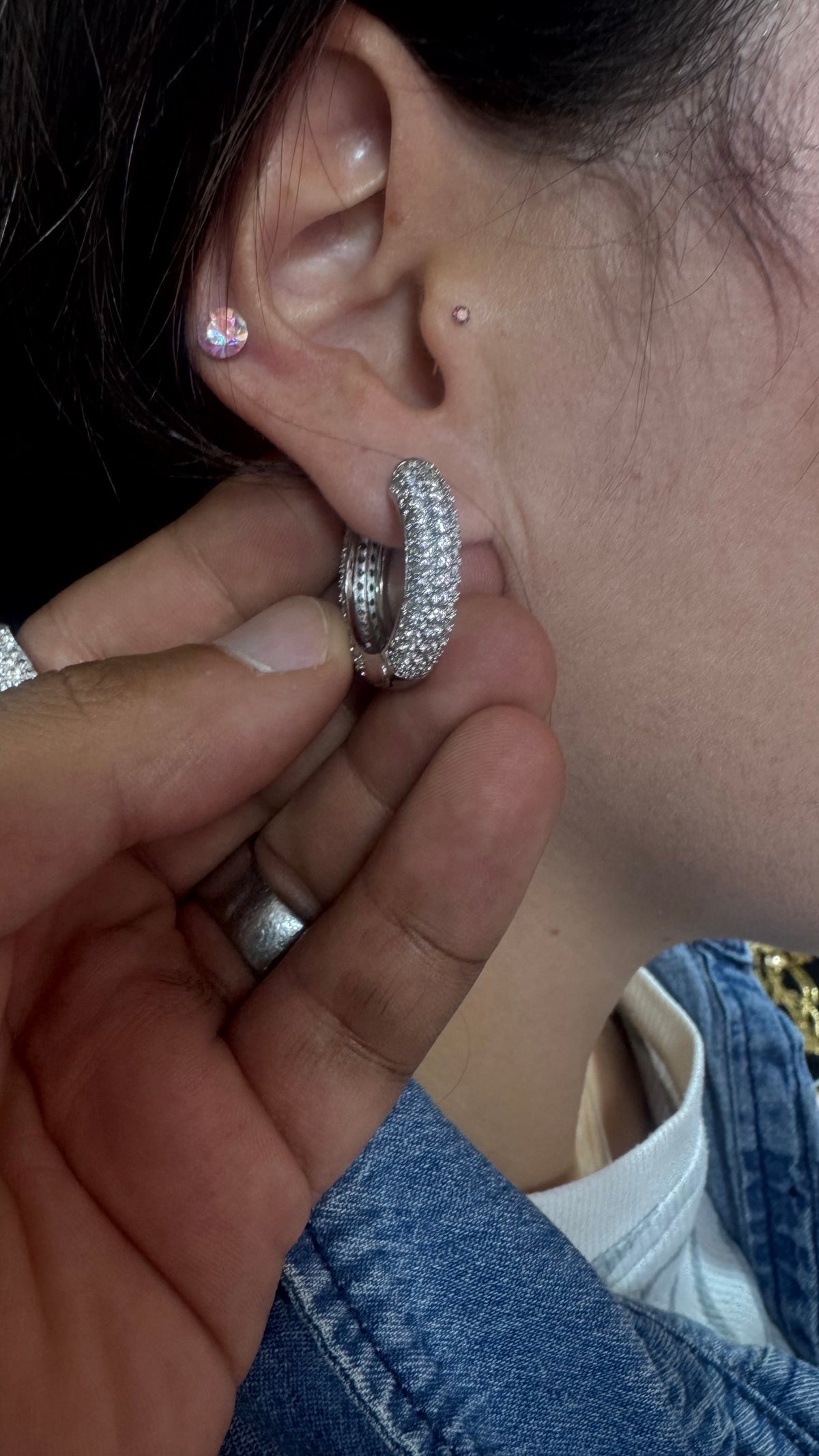 Orecchini con brillantini*449966